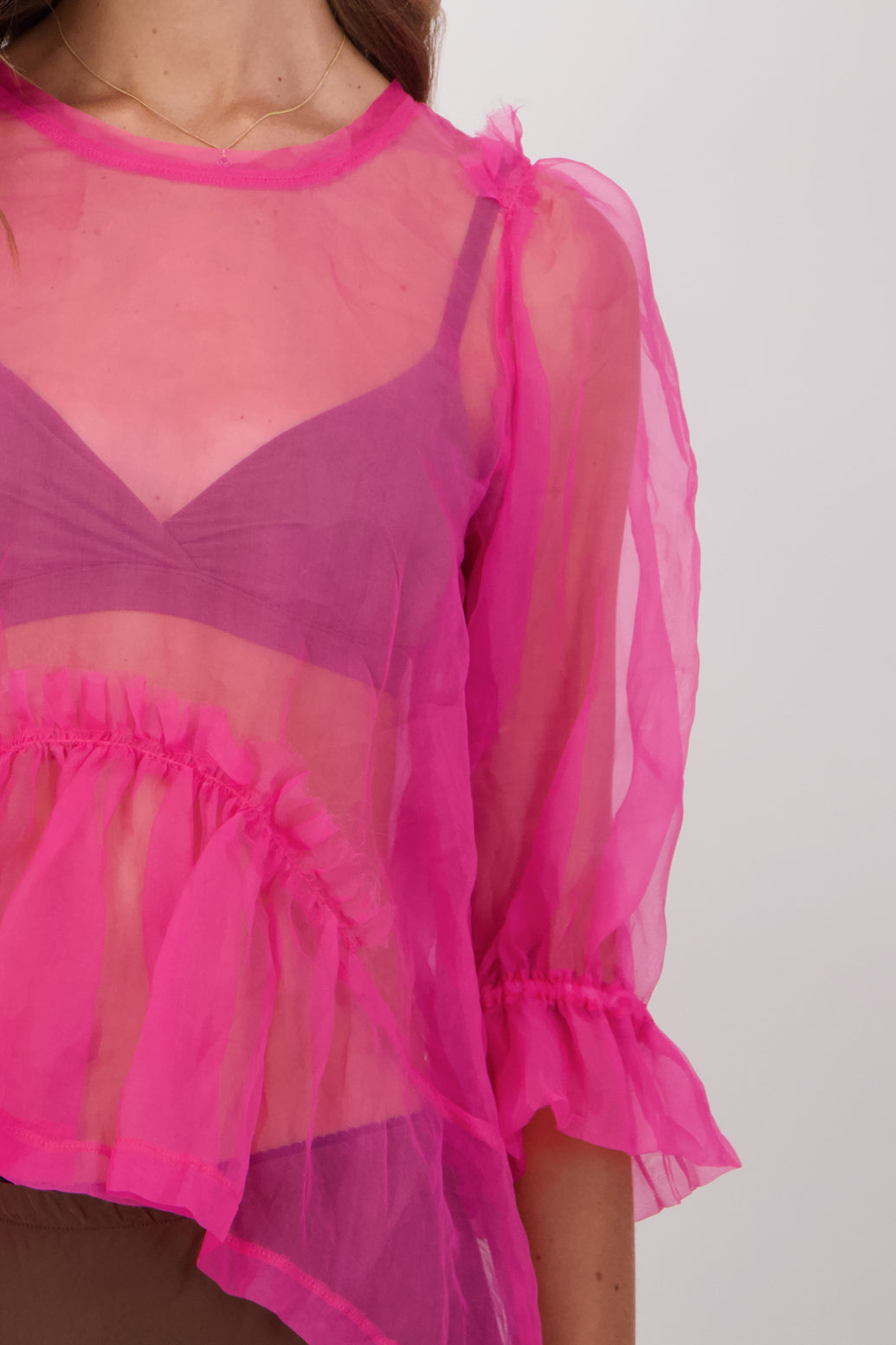 Cece Silk Top - Pink