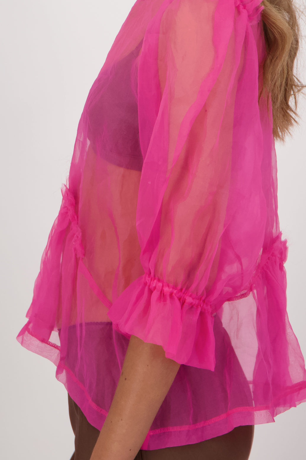 Cece Silk Top - Pink