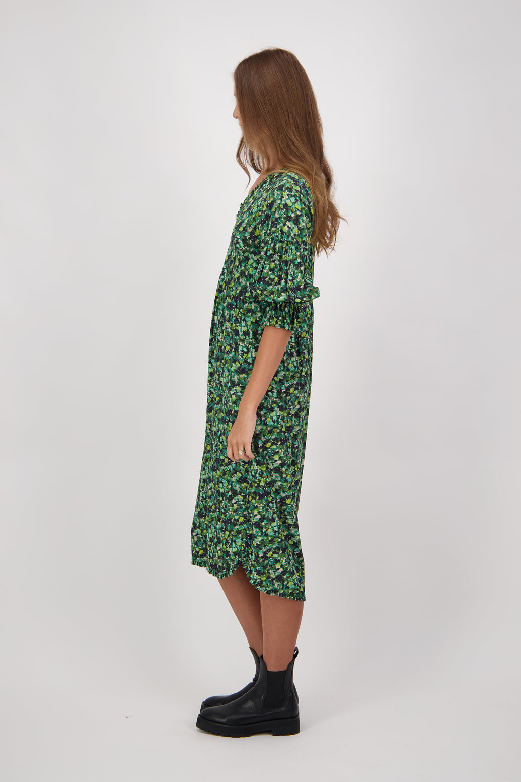 Cooper Green Floral Dress