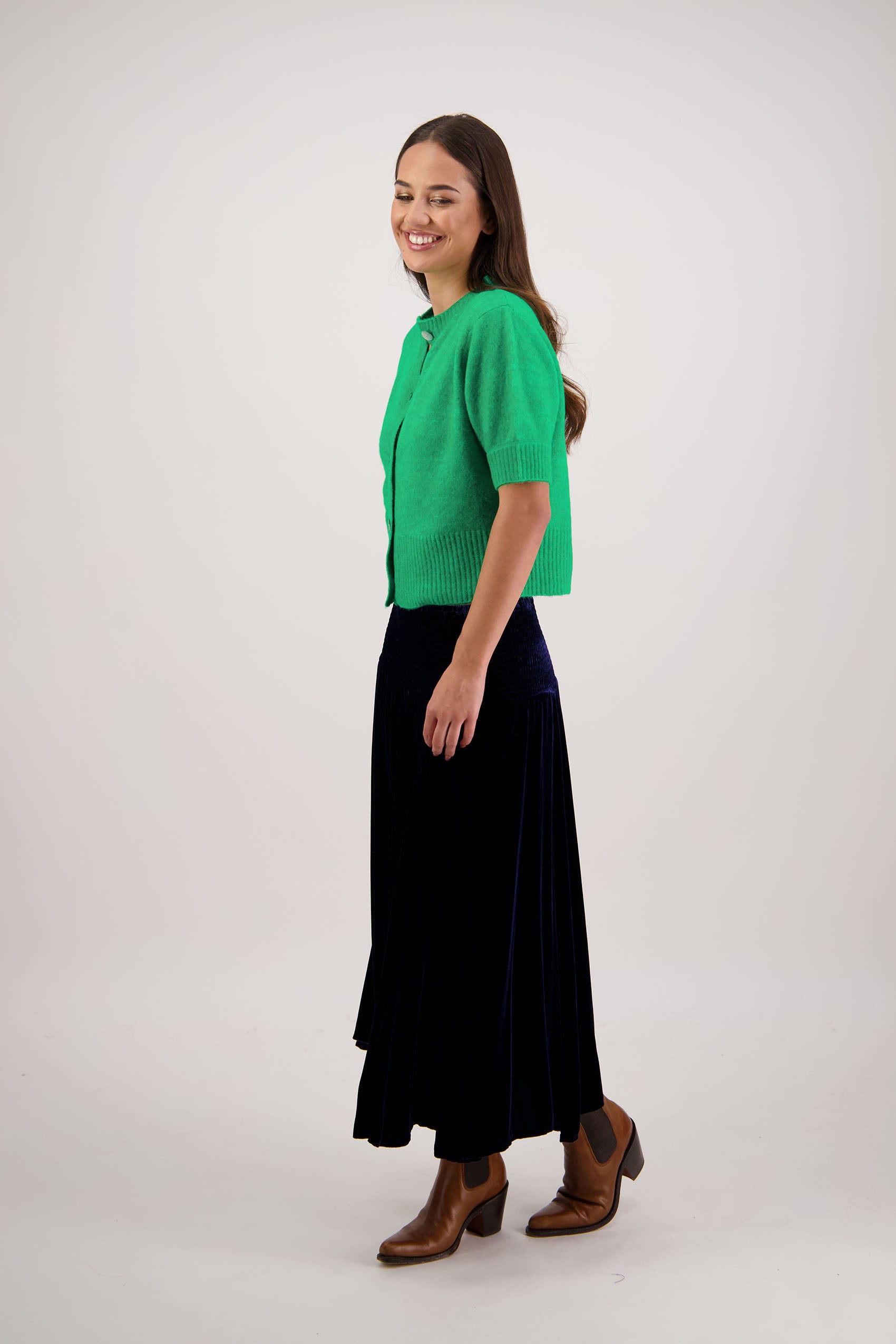 Rebecca Ink Velvet Skirt