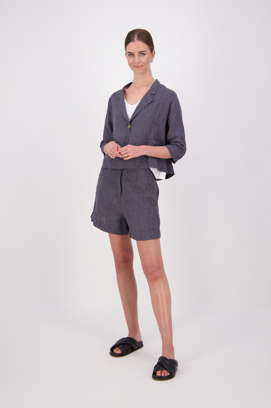 JEN CHARCOAL HOUNDSTOOTH