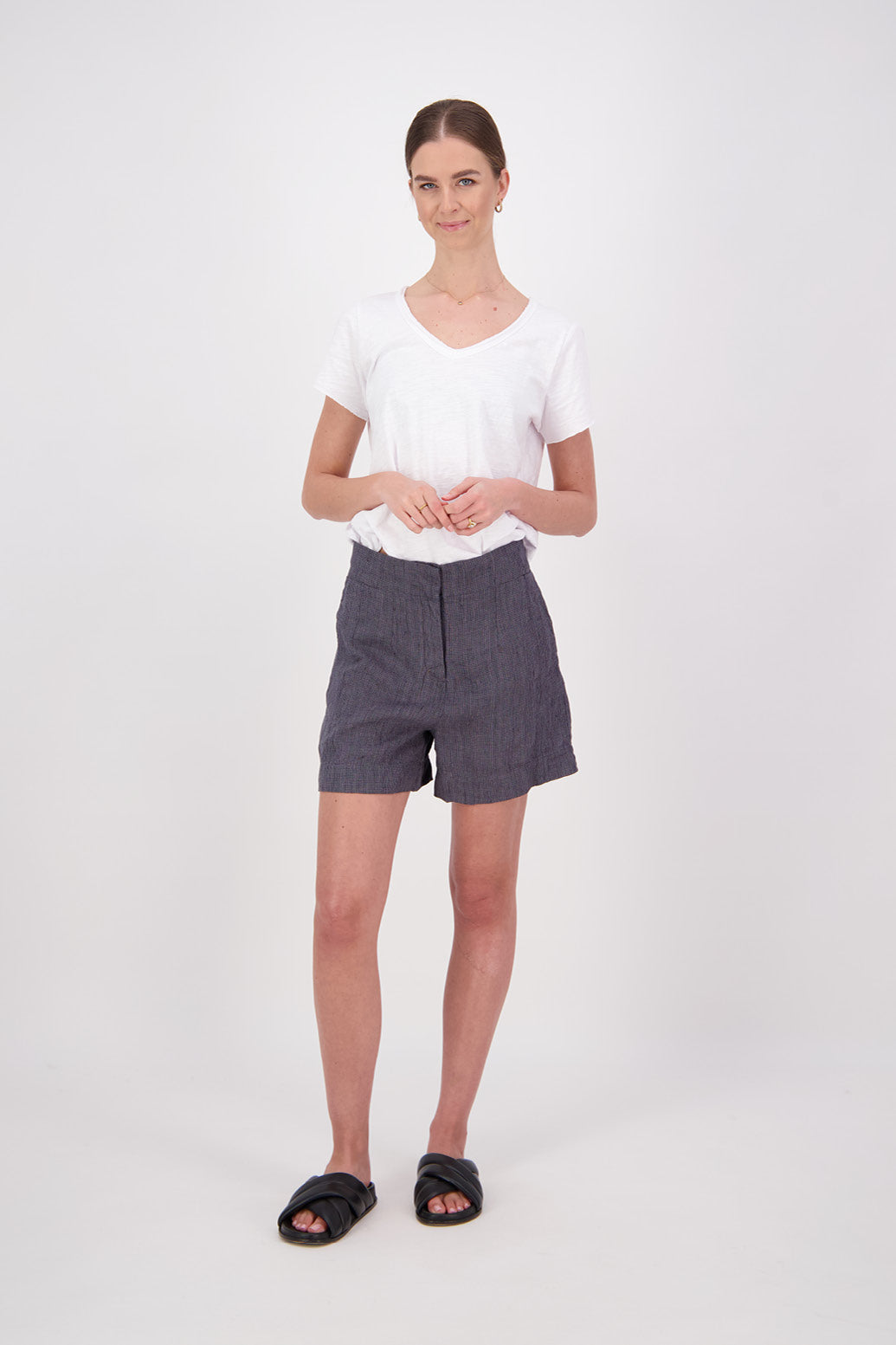 JEN CHARCOAL HOUNDSTOOTH