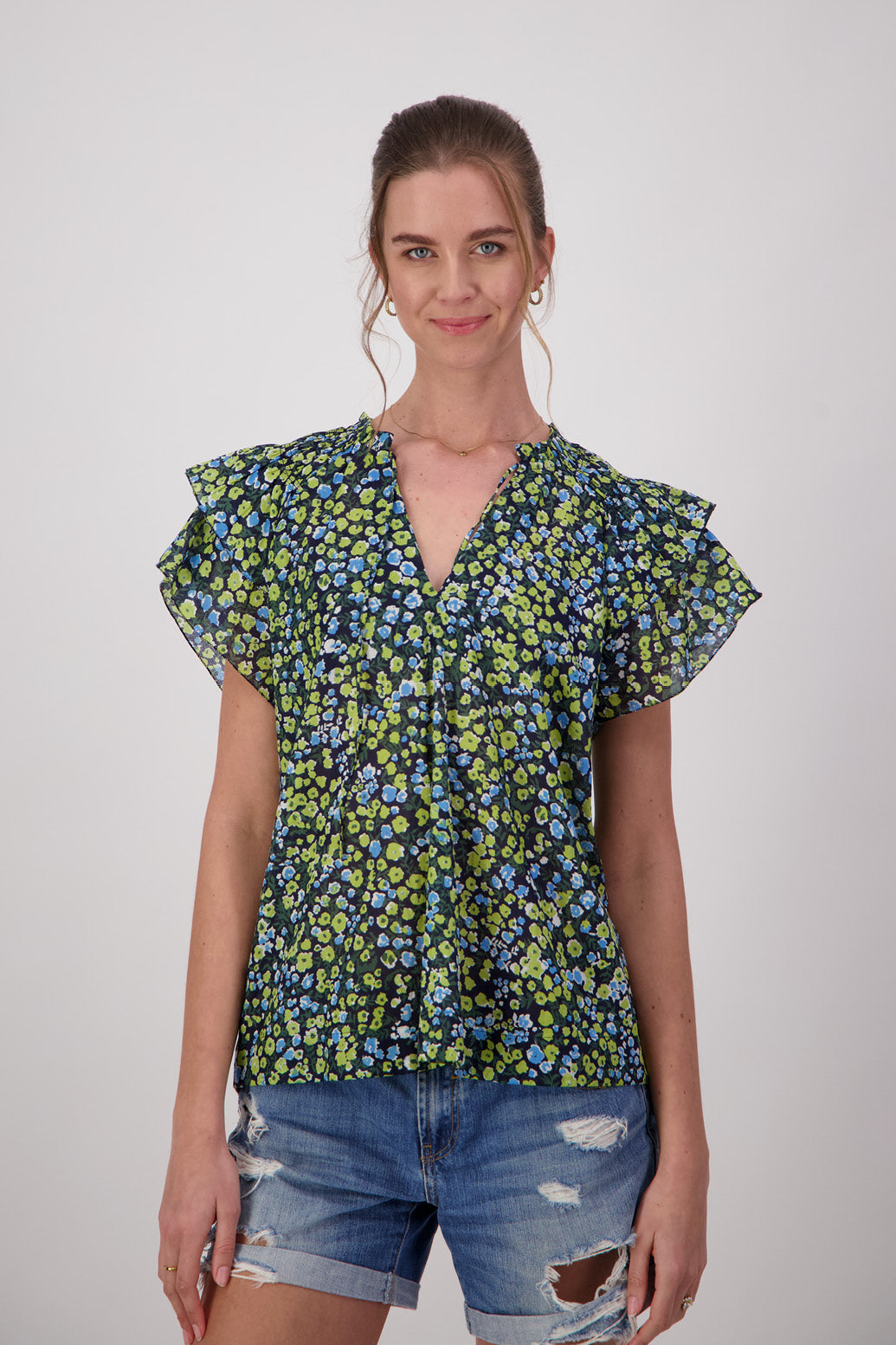 JONI GREEN/BLUE FLORAL