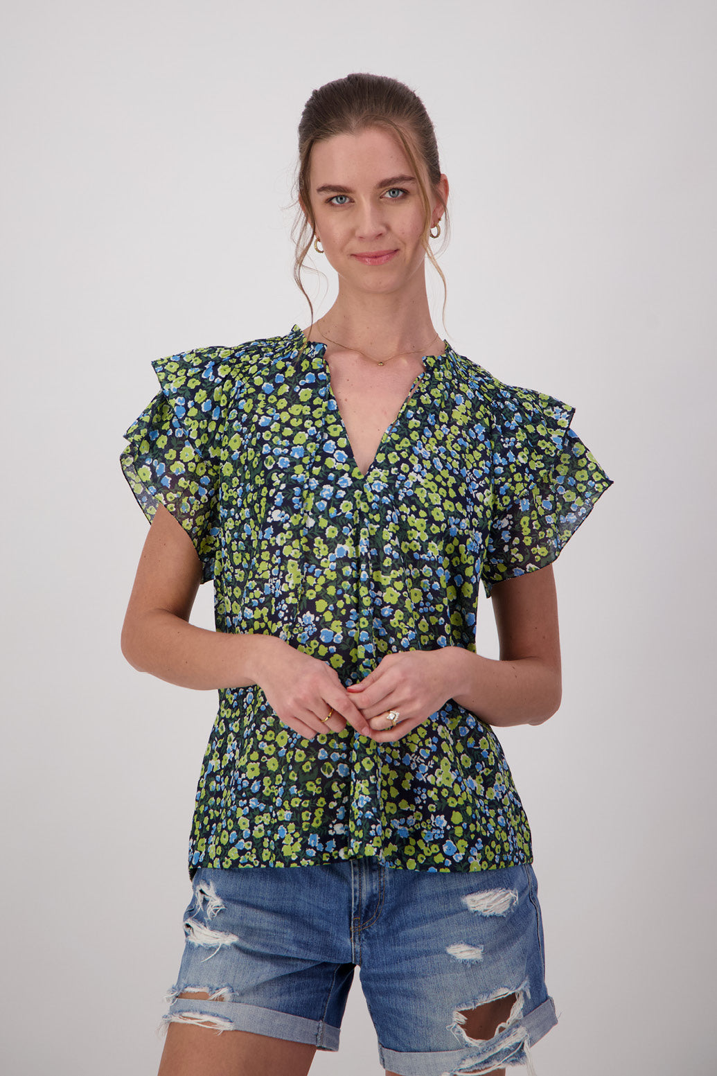 JONI GREEN/BLUE FLORAL