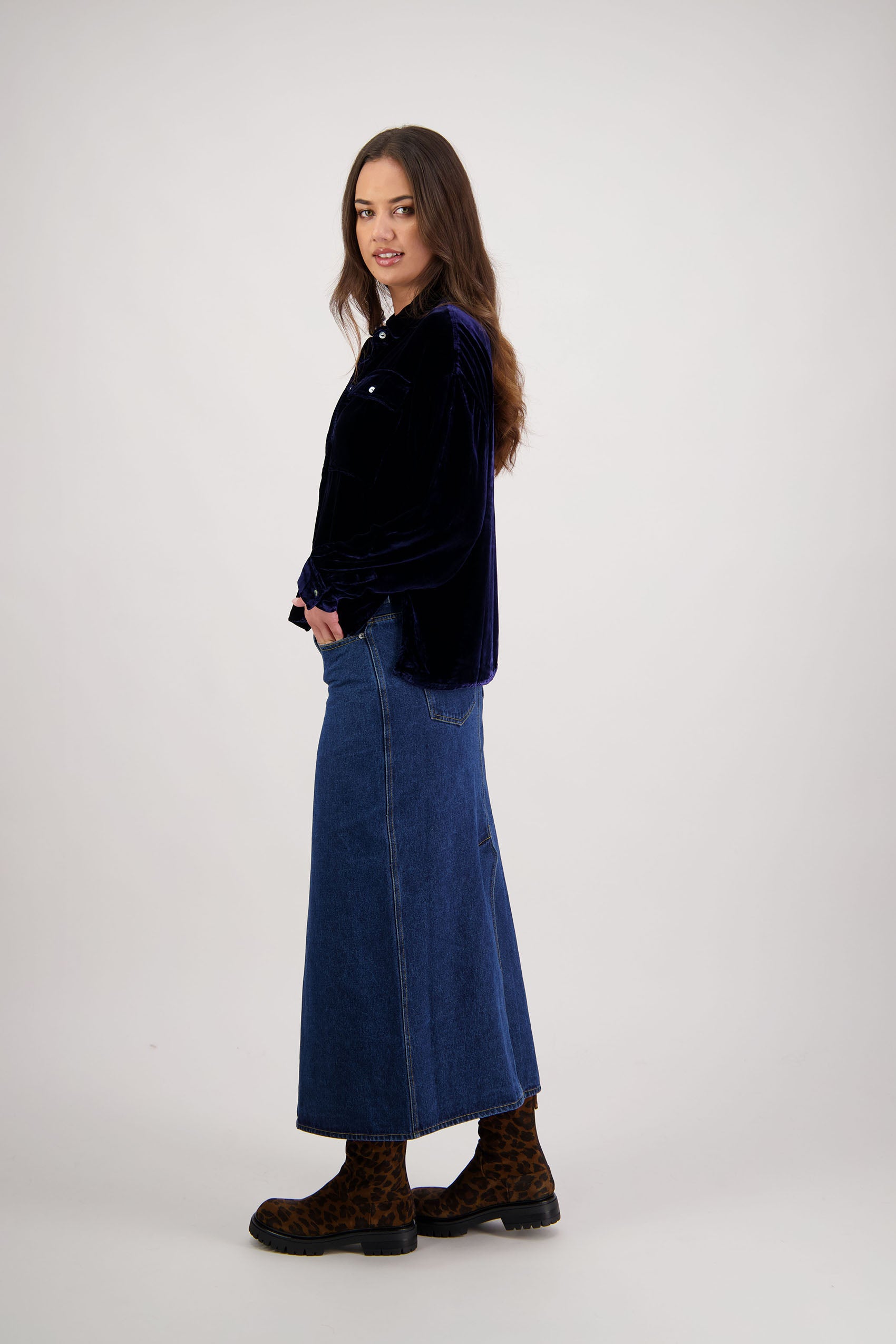 Ridge Ink Velvet Shirt