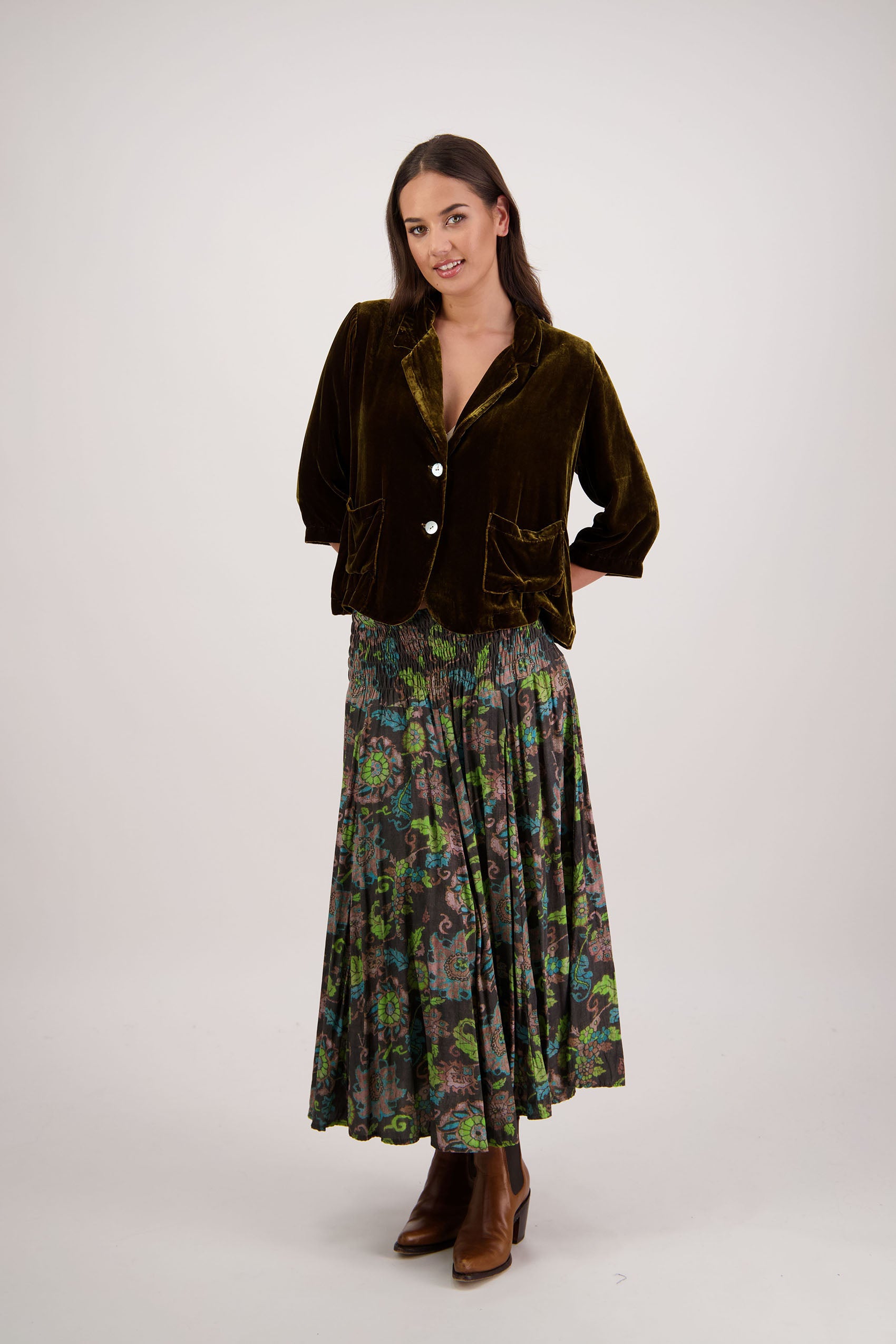 Rita Tan Velvet Jacket