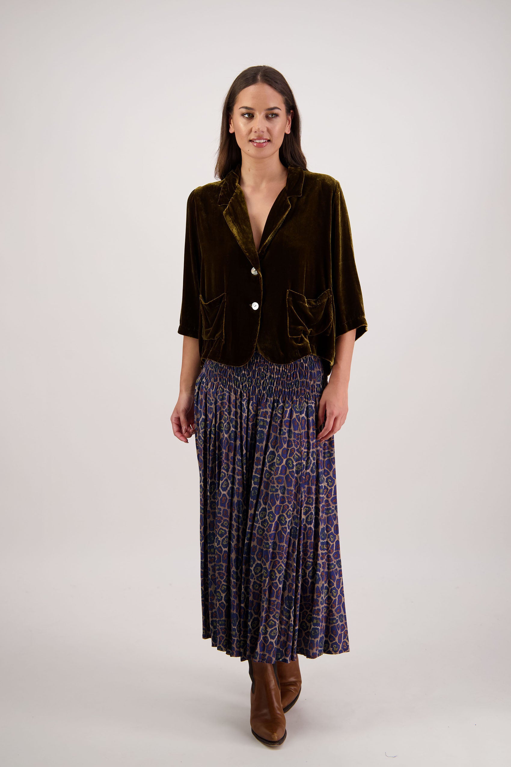 Rita Tan Velvet Jacket