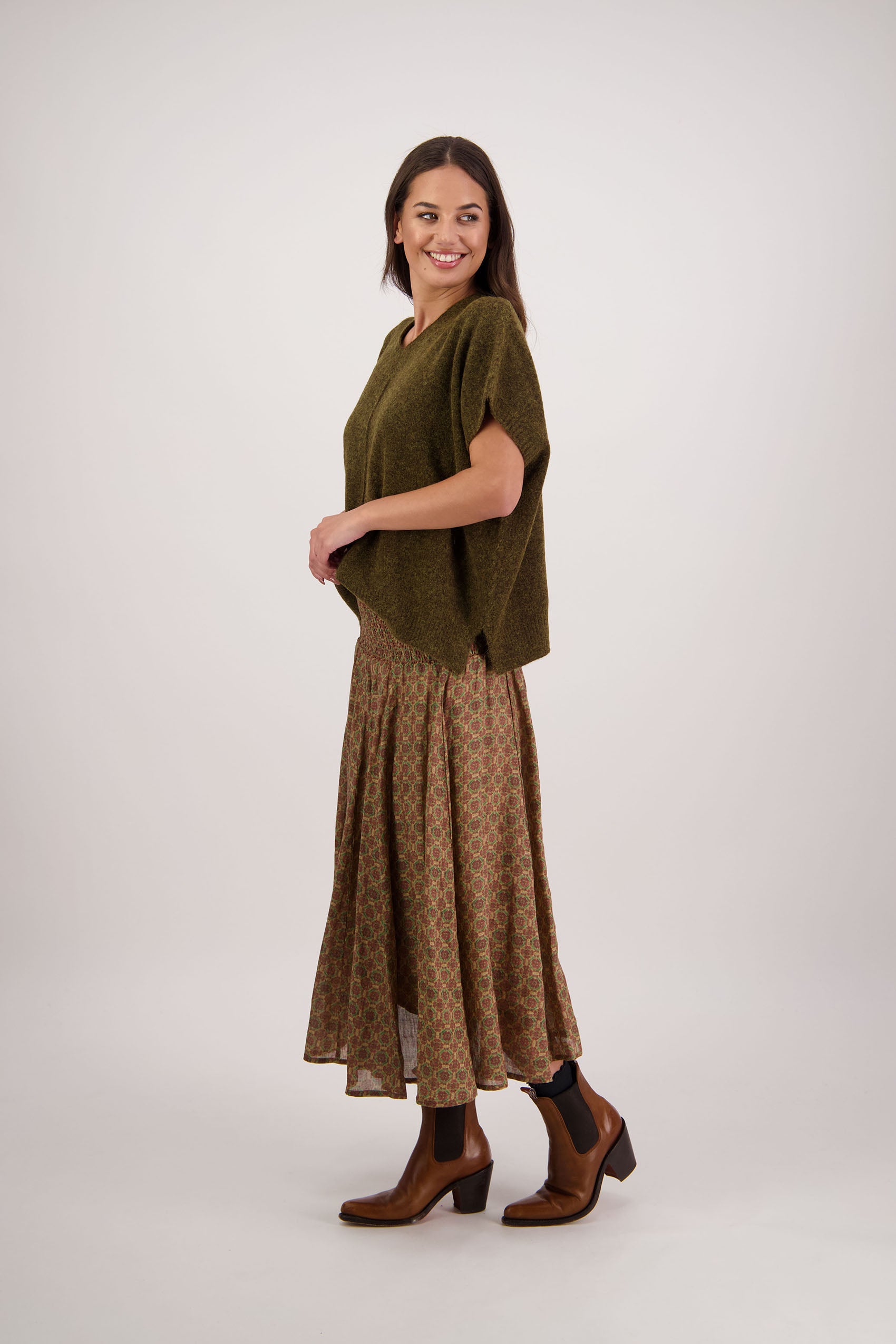 Fredrik Olive Knit Vest