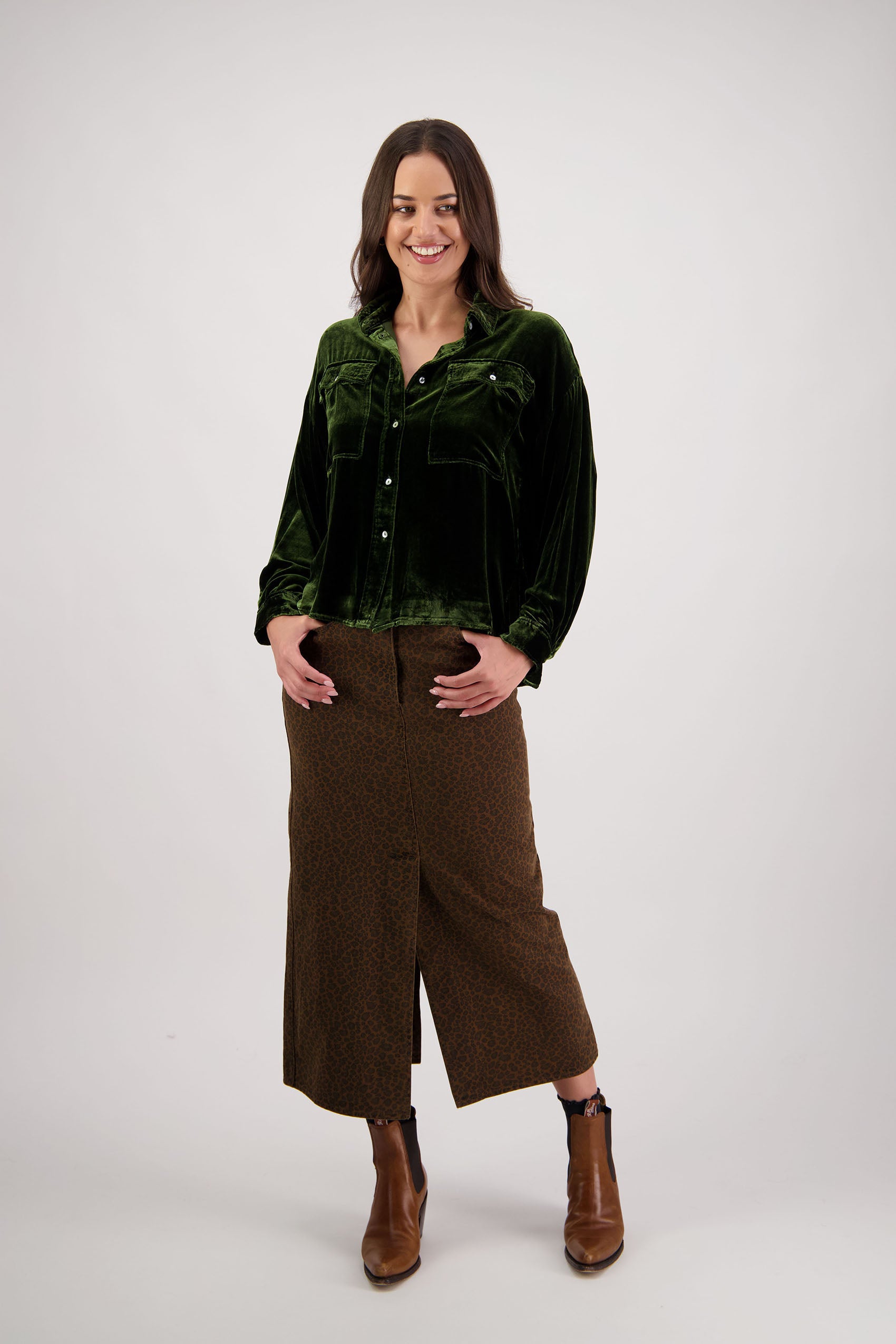 Ridge Khaki Velvet Shirt