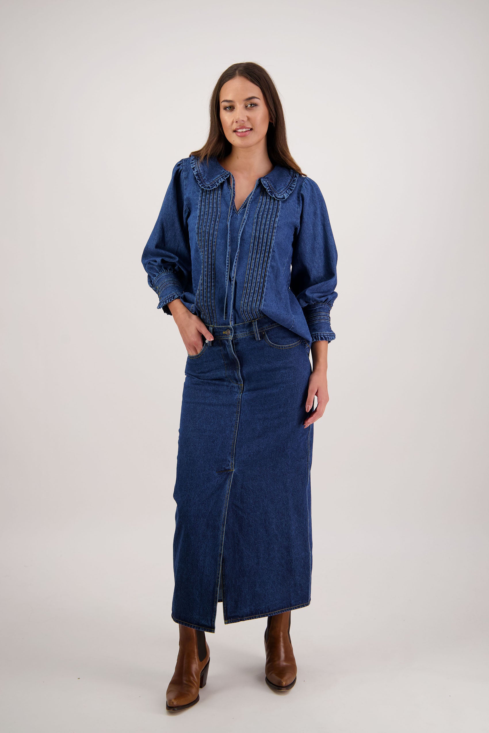 Redmond Denim Top