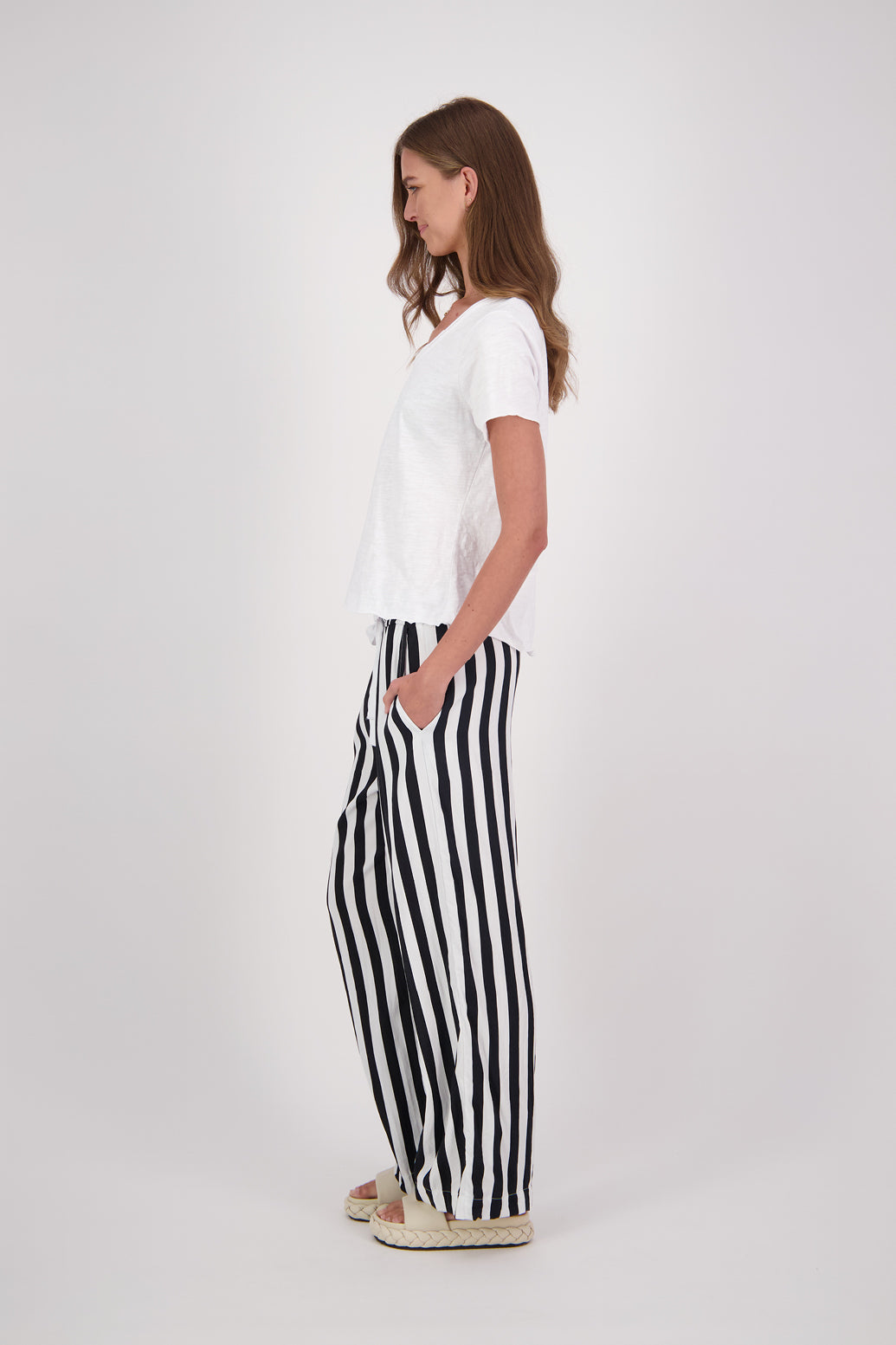 MABEL BLACK/WHITE STRIPE