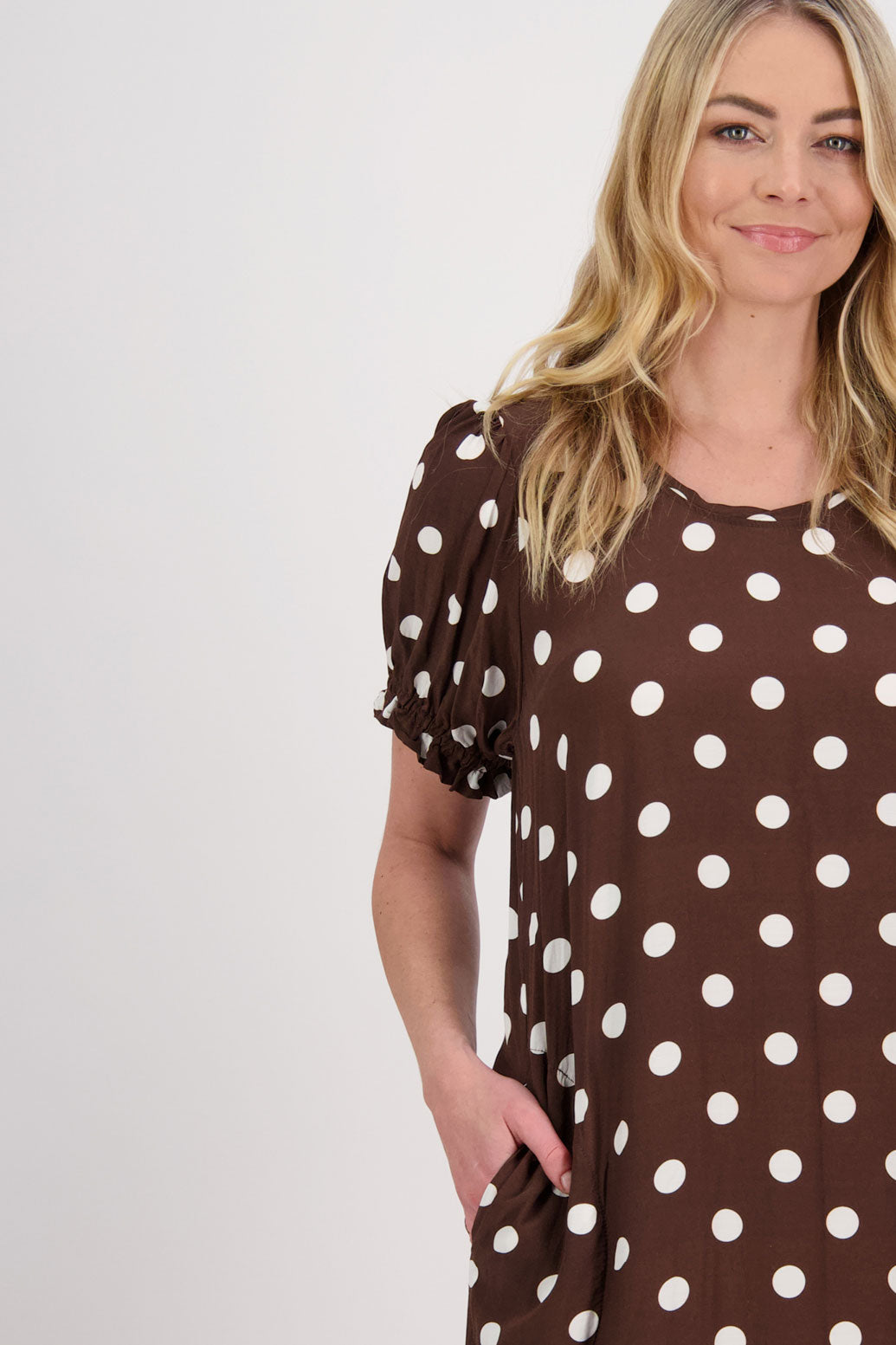 Petunia Maxi Dress with Side Splits + Pockets - Chocolate Spot