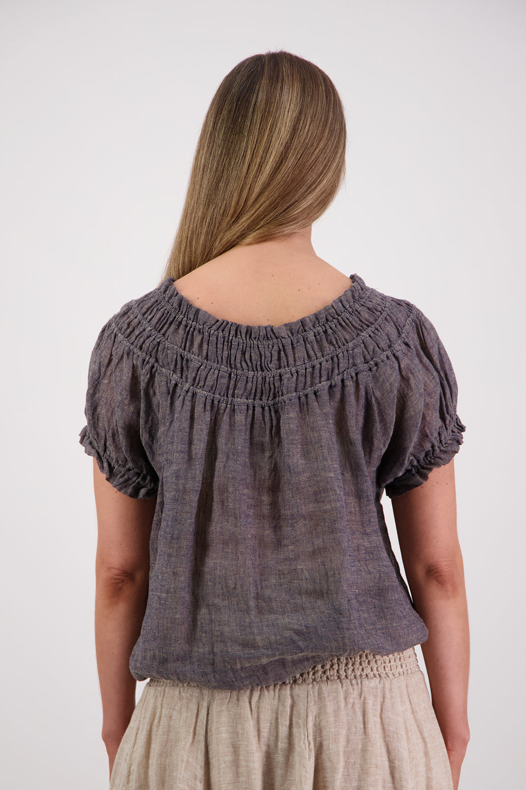Polly Ink Linen Top