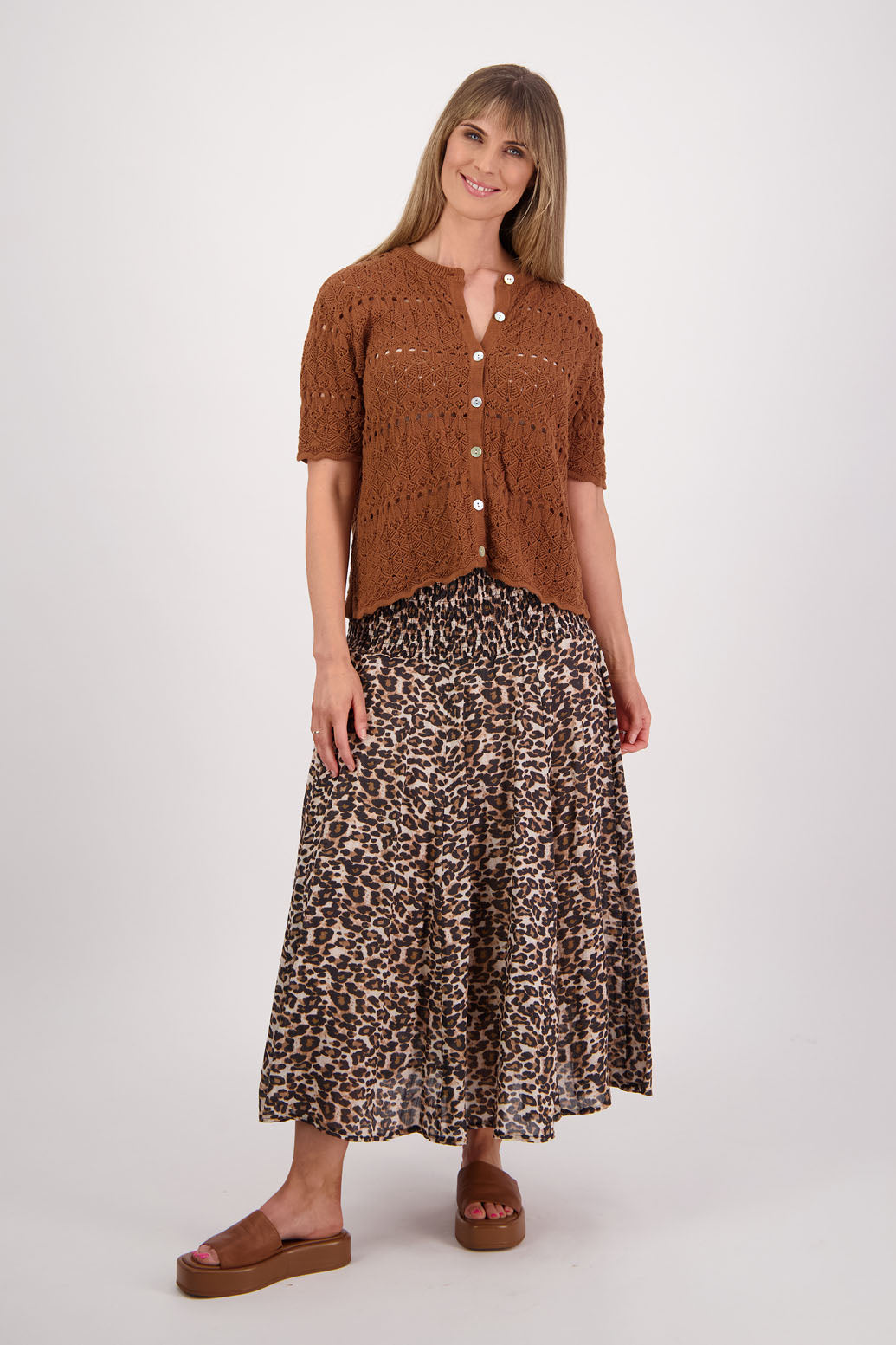 Posy Tan Cardigan