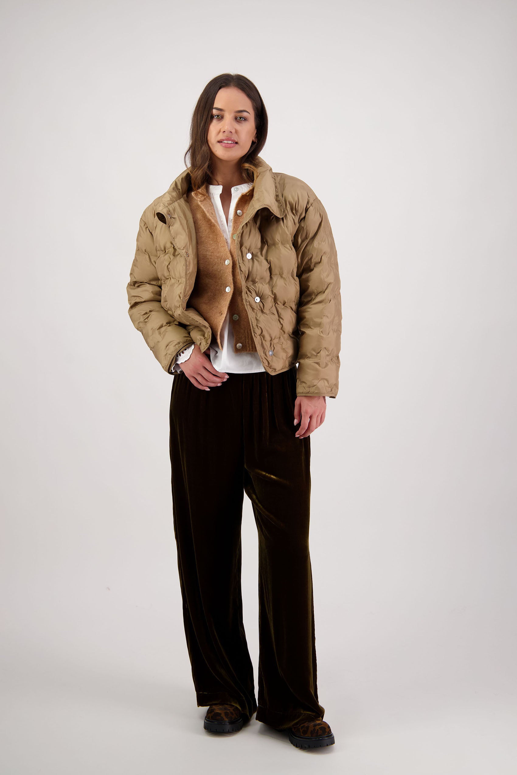 Rhodes Tan Padded Jacket