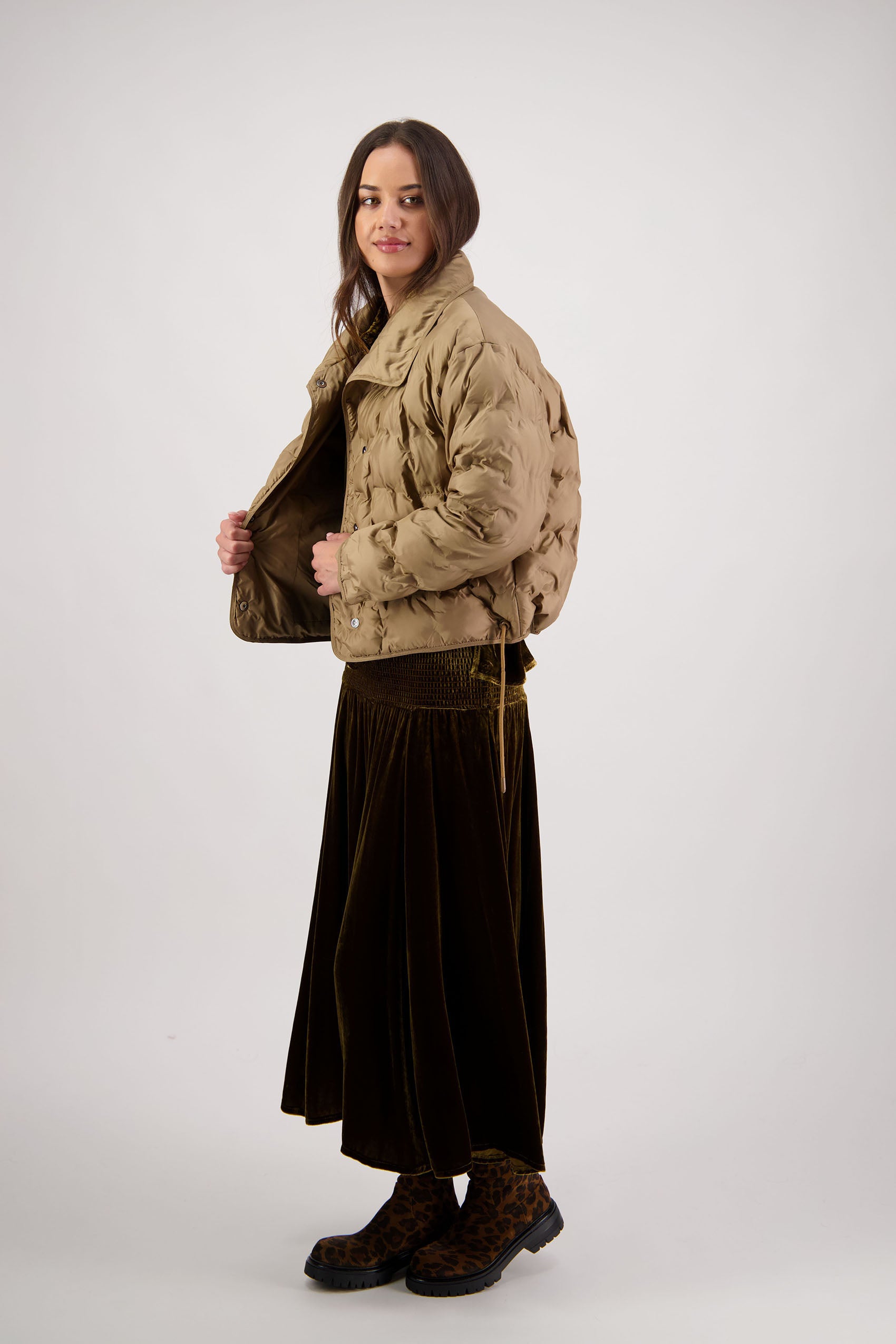 Rhodes Tan Padded Jacket