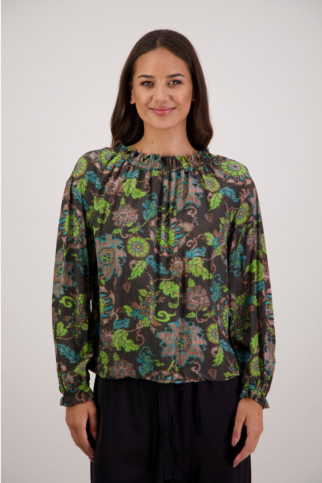 Rumer Brown Floral Top