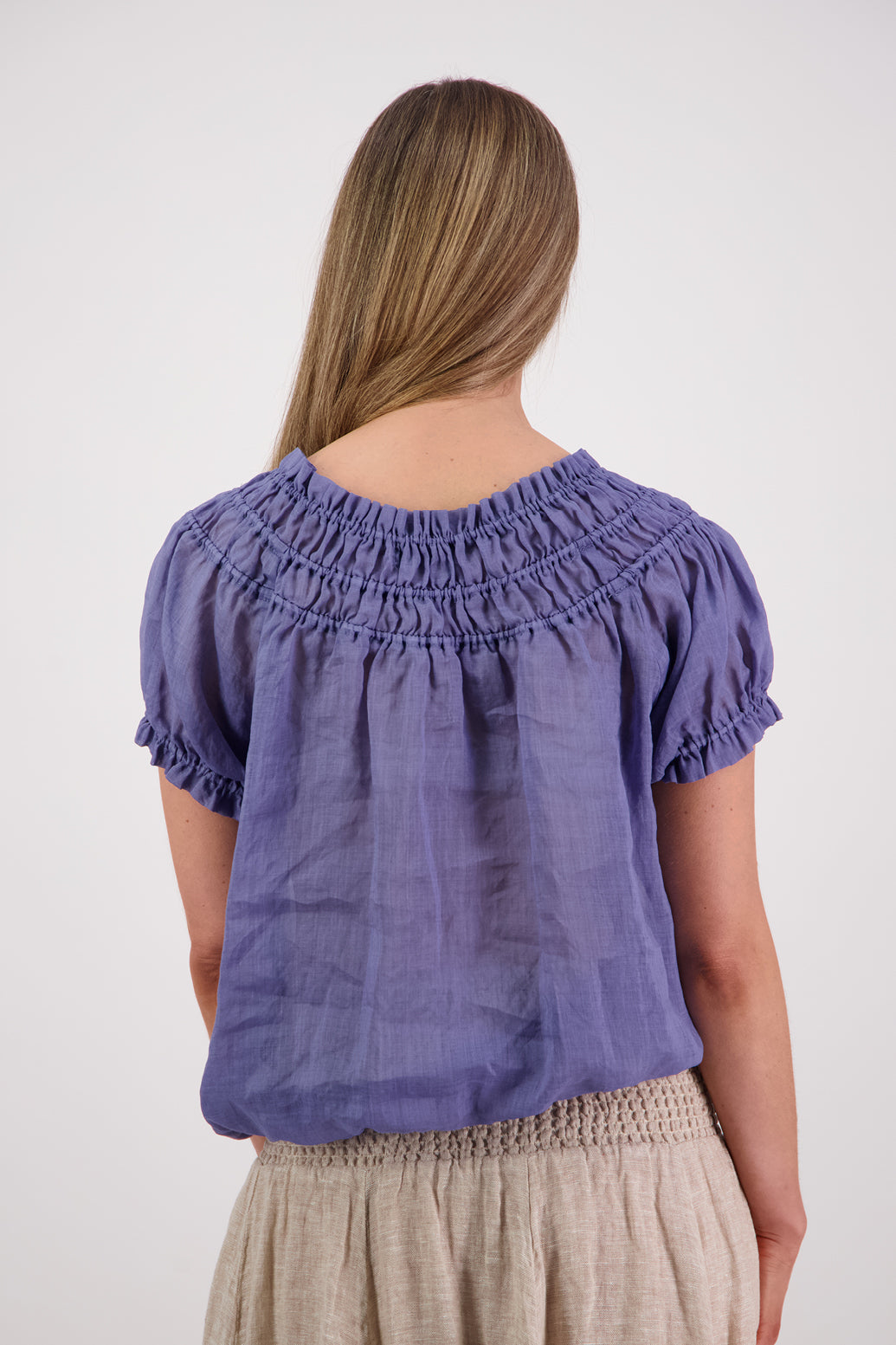 Sal Lavender Ramie Top