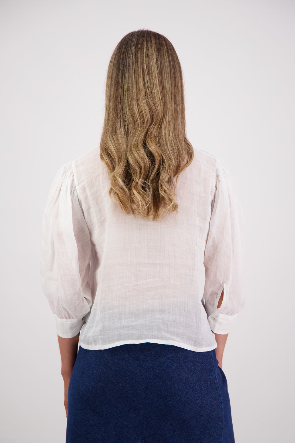 Selby White Ramie Top