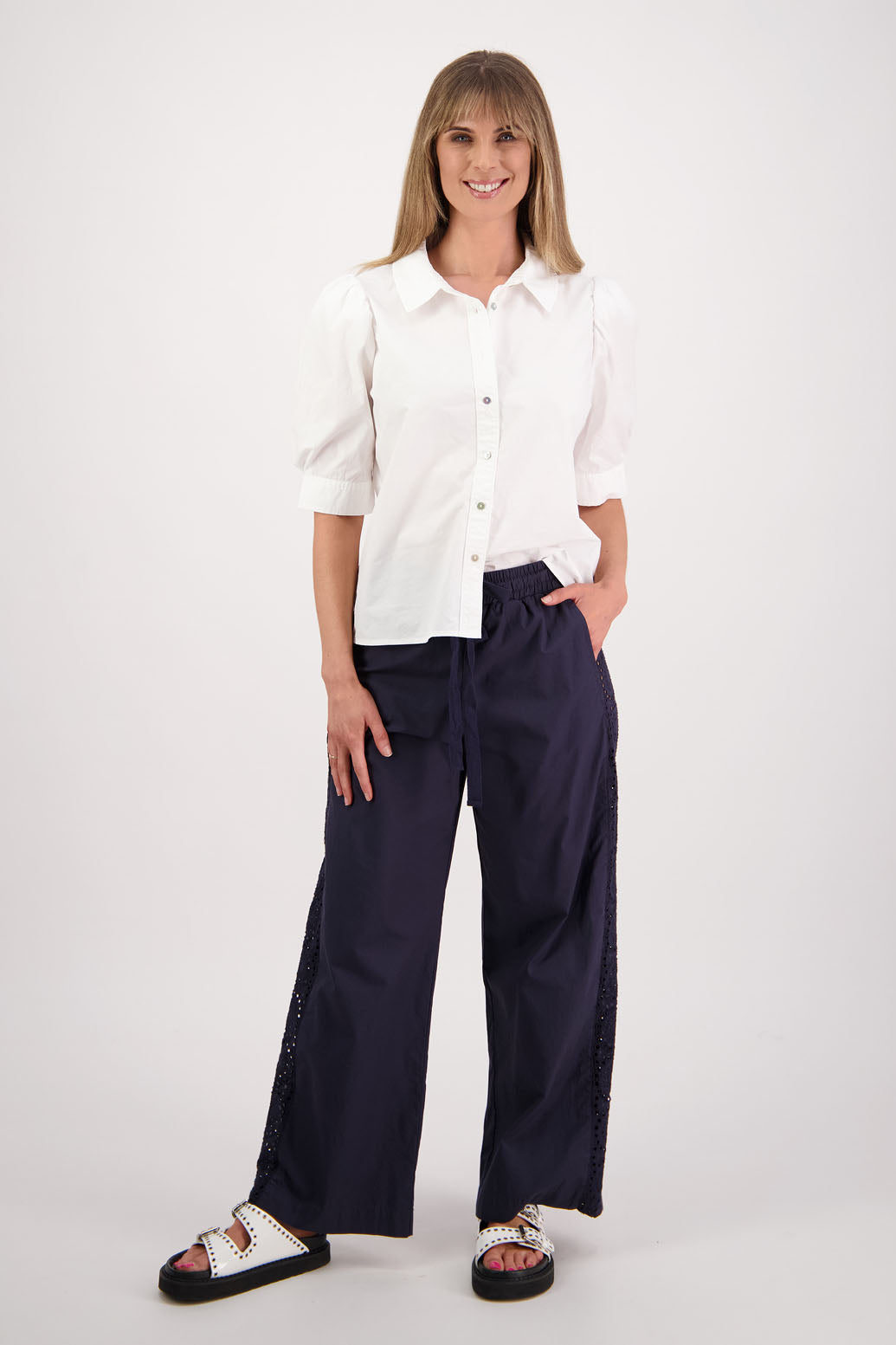 Sunshine Ink Cotton Poplin Pant