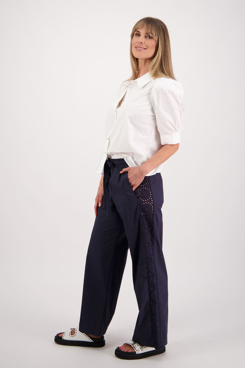 Stella White Cotton Poplin Shirt