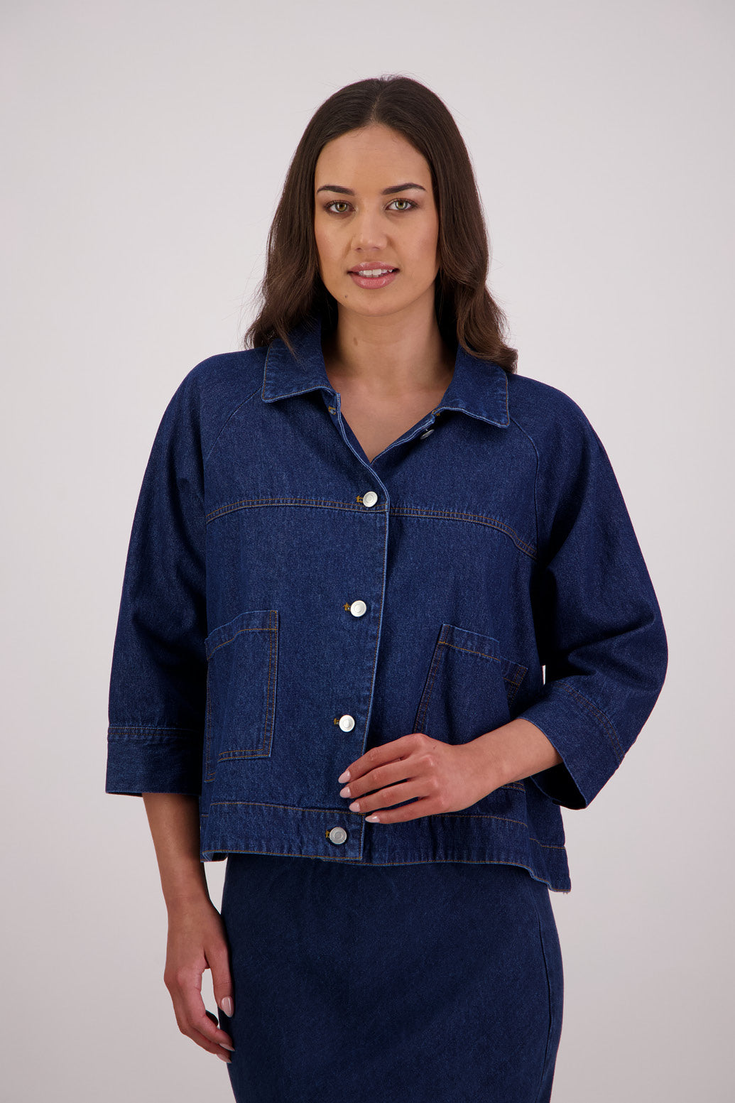 Briarwood Thomas Denim Swing Jacket, 100% Cotton.