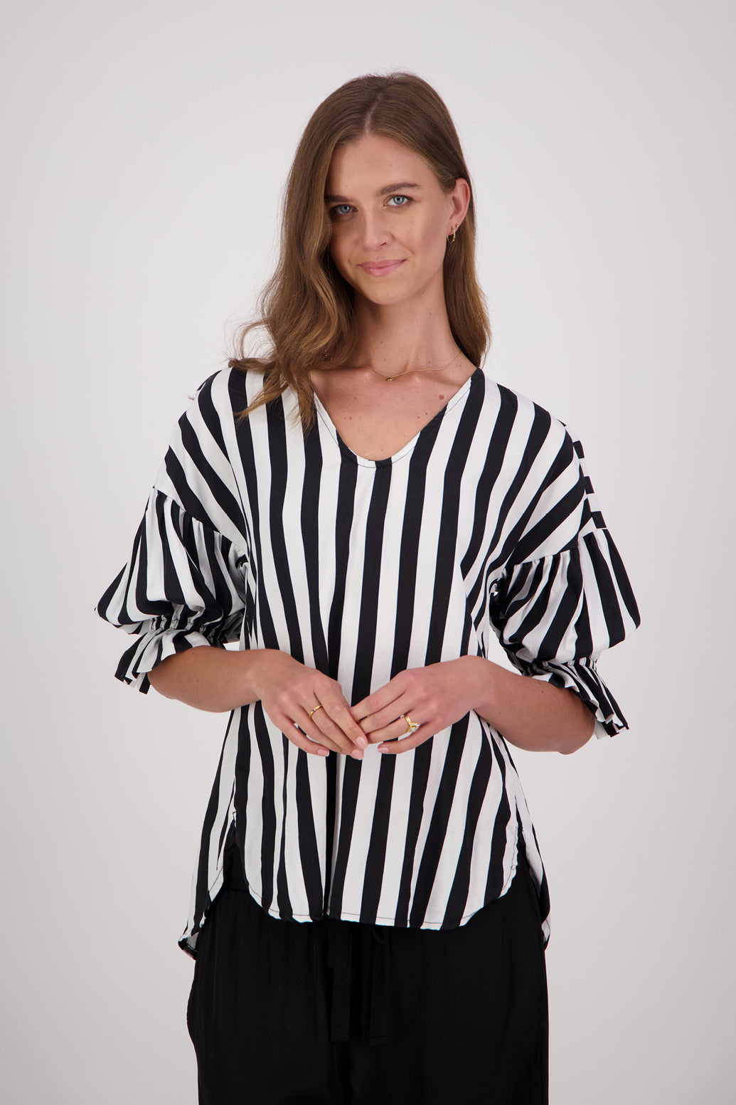TIMMY BLACK/WHITE STRIPE