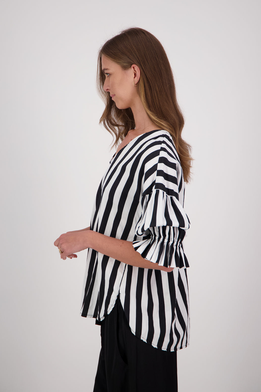 TIMMY BLACK/WHITE STRIPE