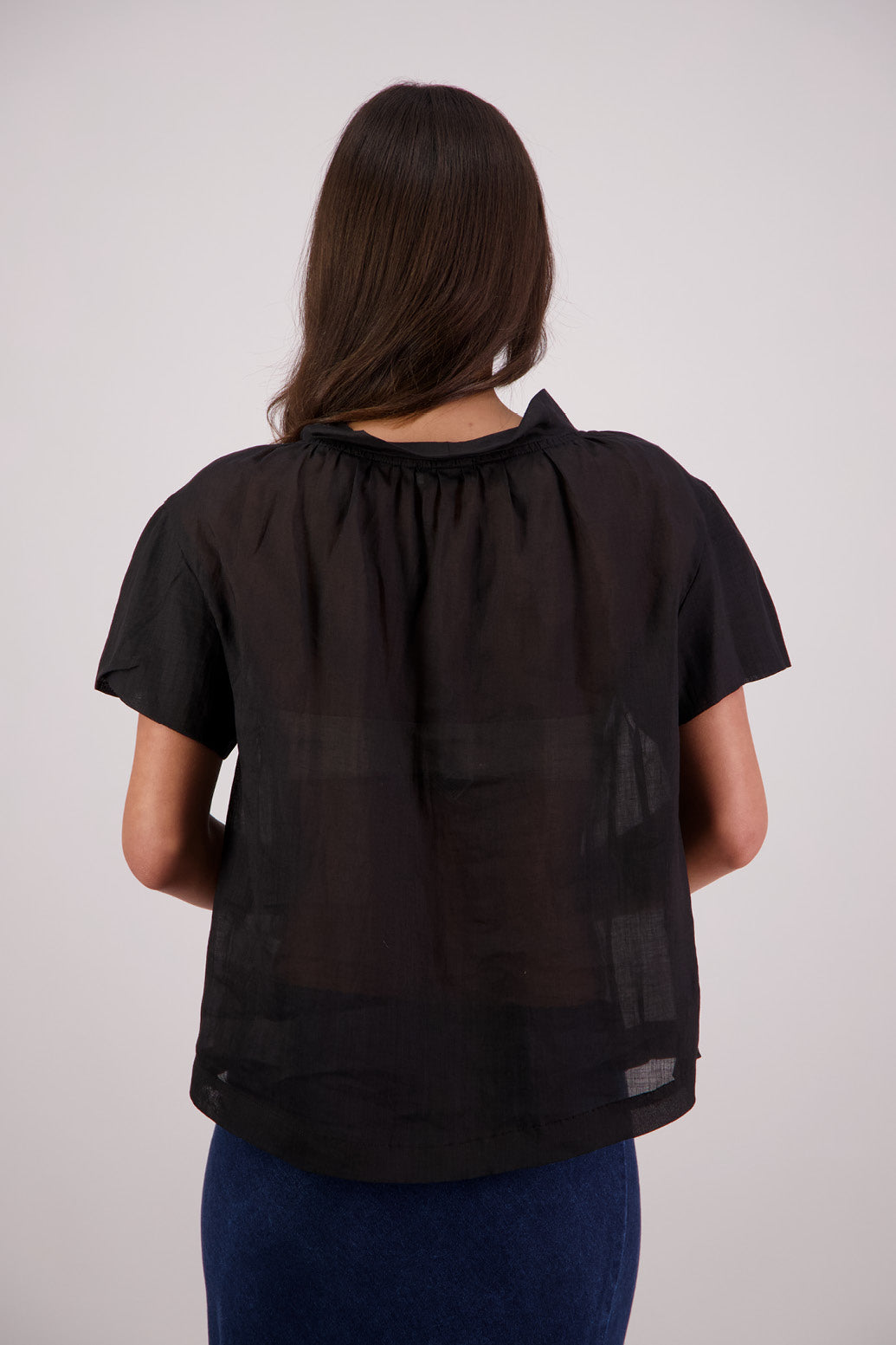 Back view Briarwood Toi Top in Black.