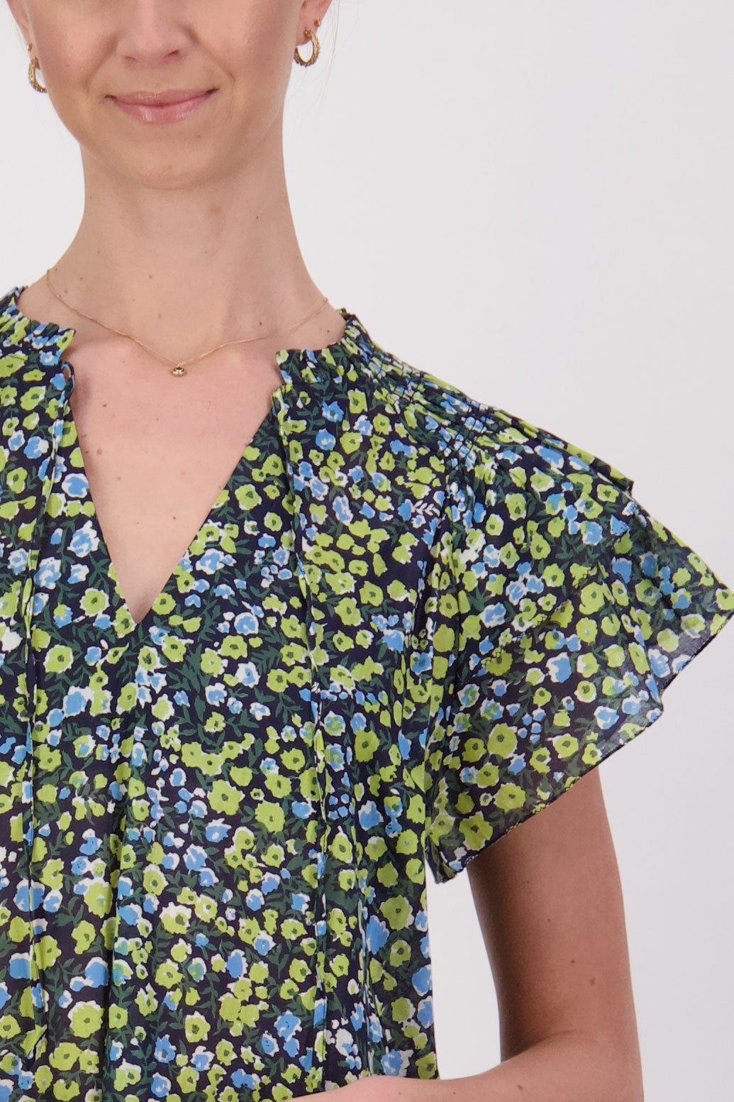 JUDY GREEN/BLUE FLORAL
