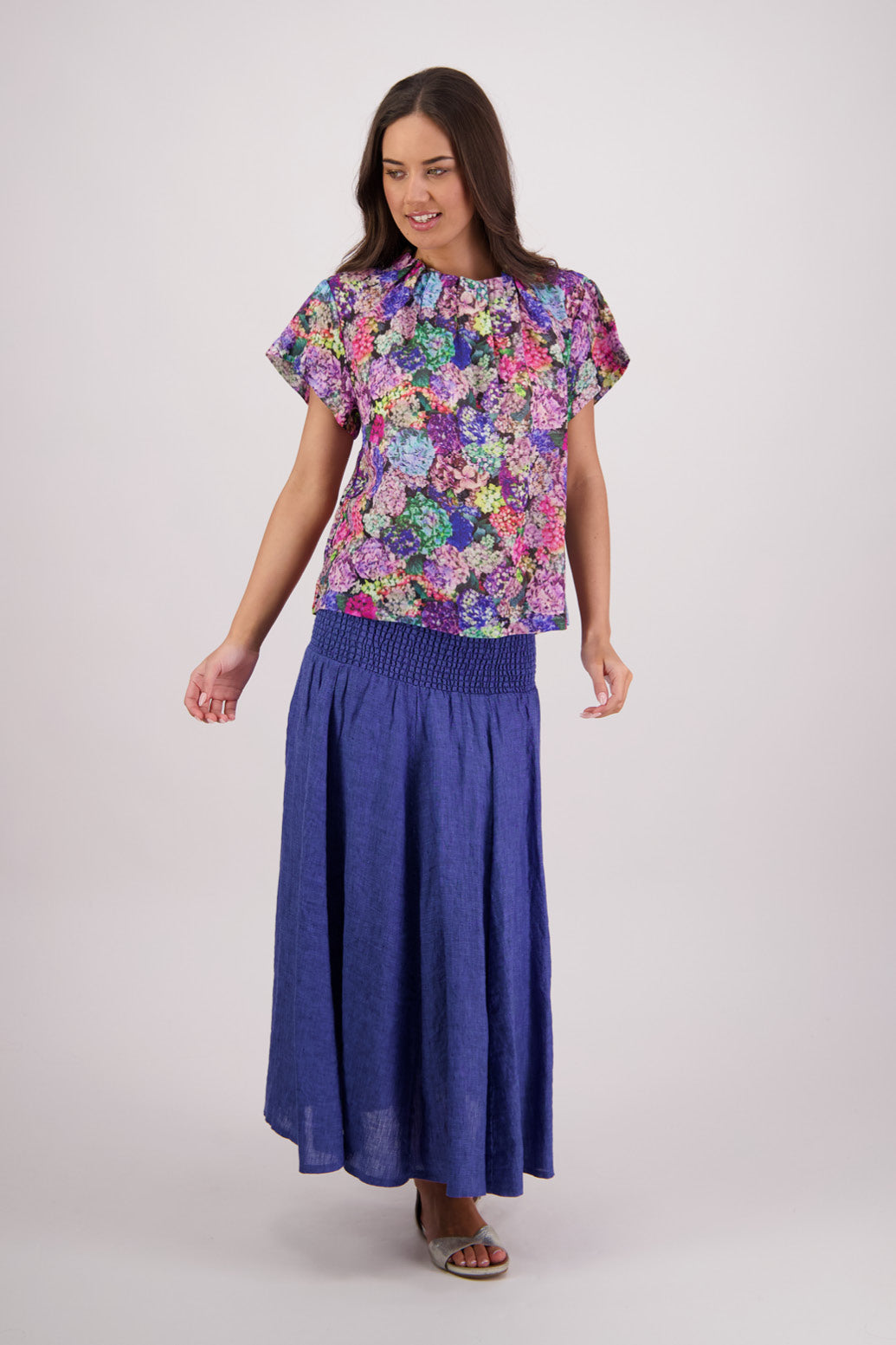 Pia Hydrangea Ramie Top