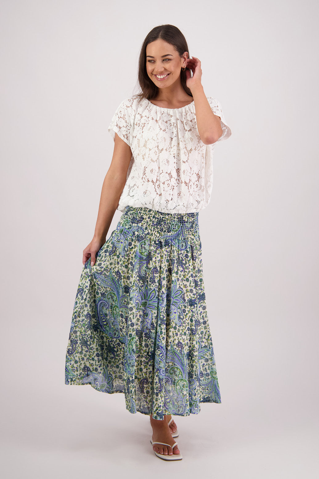 Scarlett White Lace Top