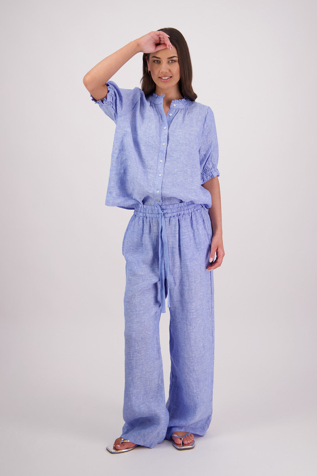 Toddy Sky Linen Pant