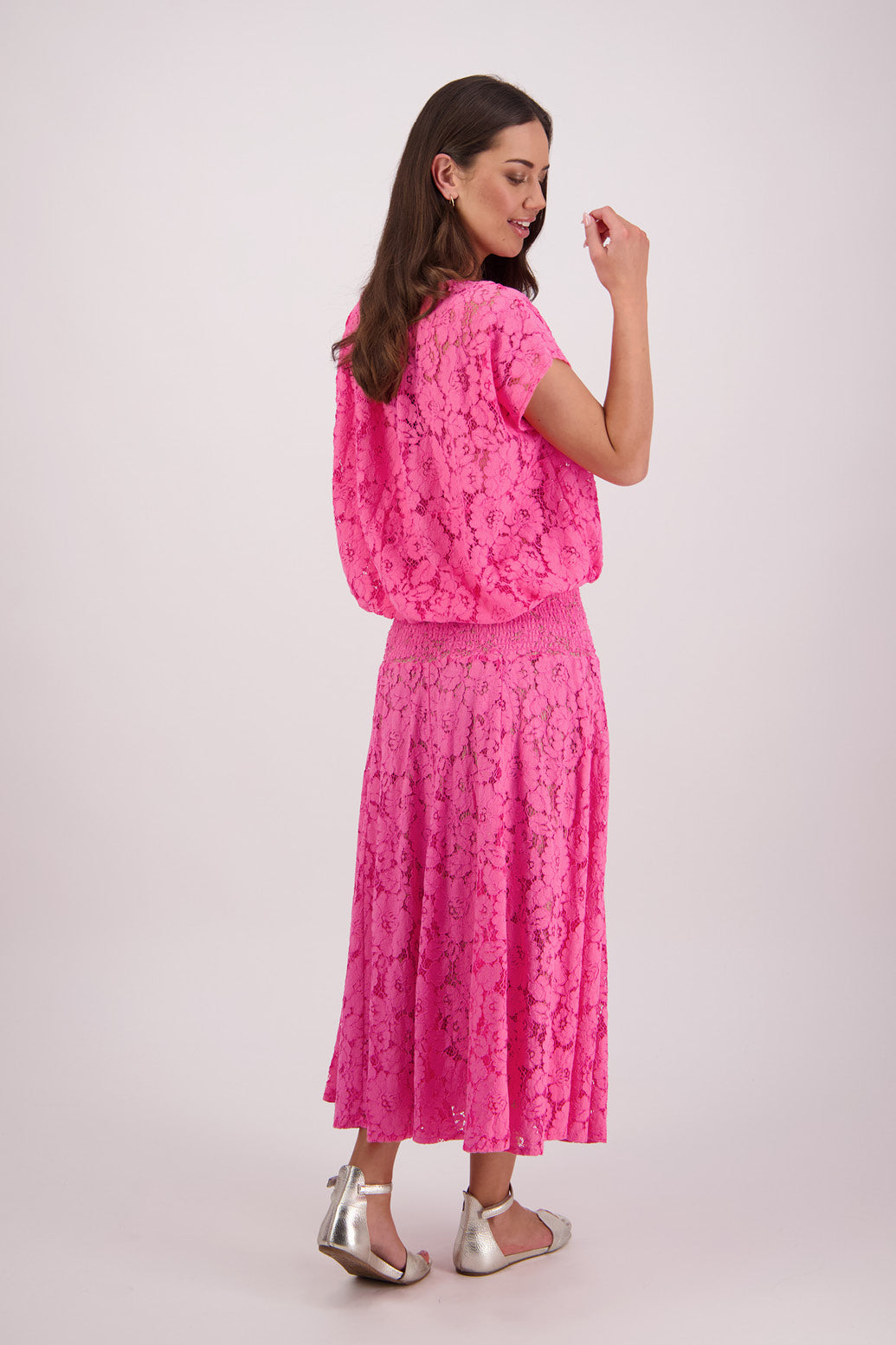Scarlett Pink Lace Top