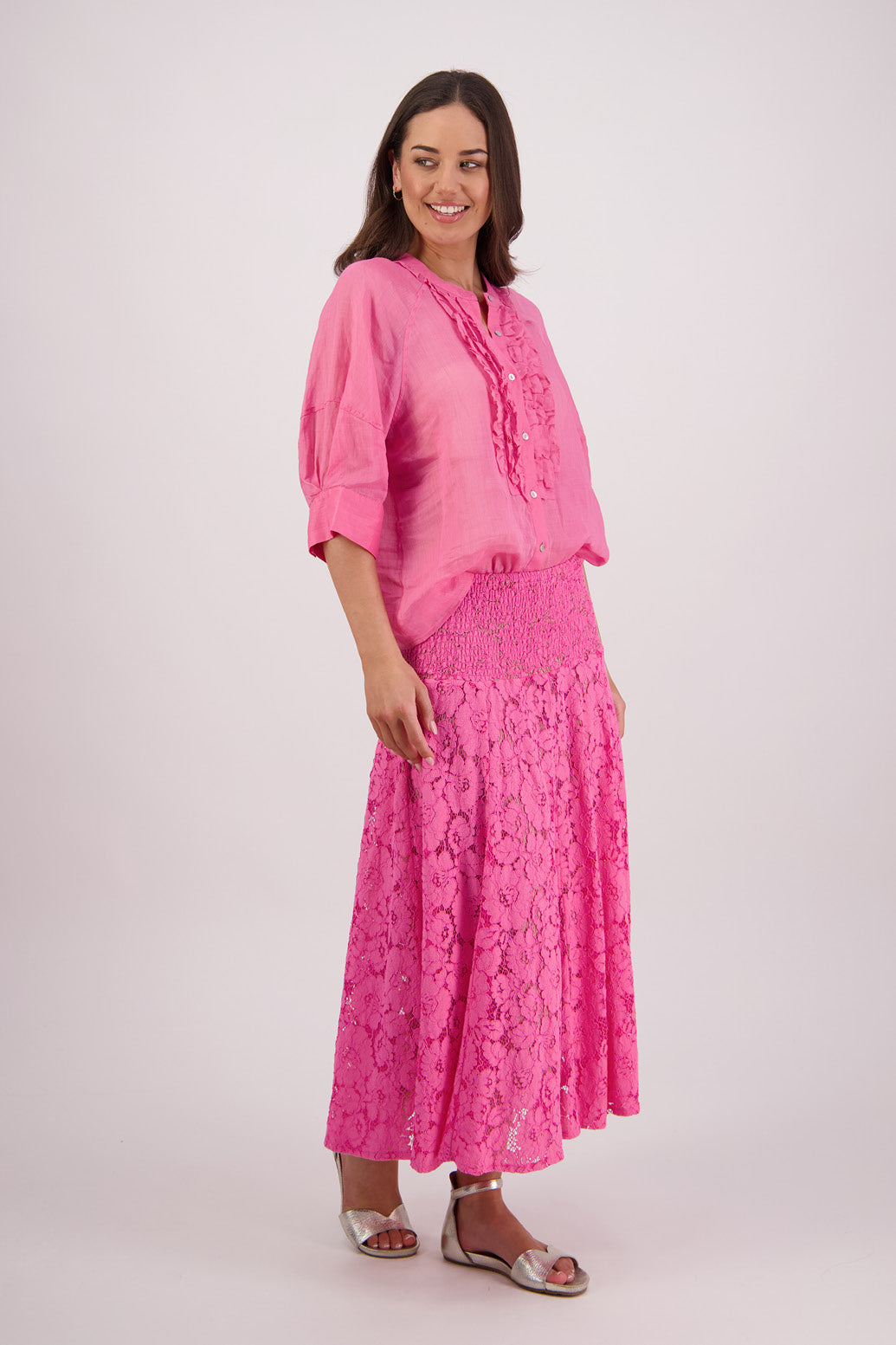 Tiffany Pale Pink Ramie Shirt