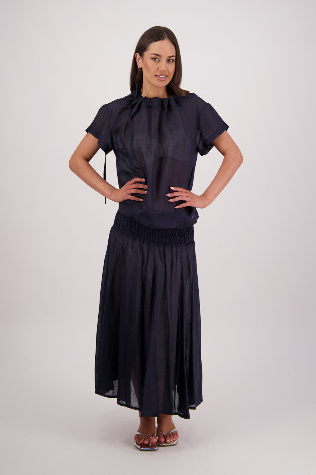 Pandora Ink Ramie Skirt