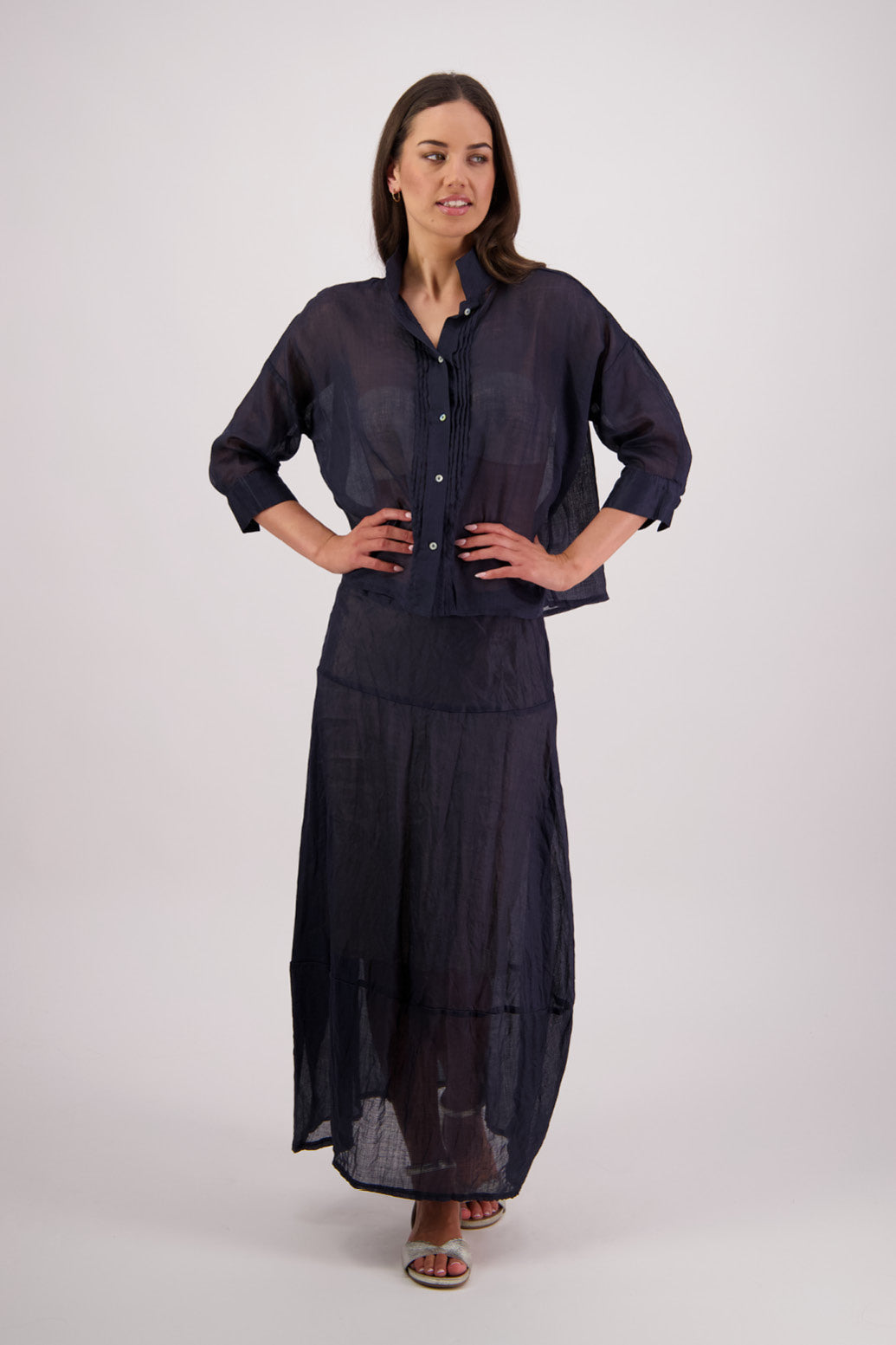 Pandora Ink Ramie Skirt