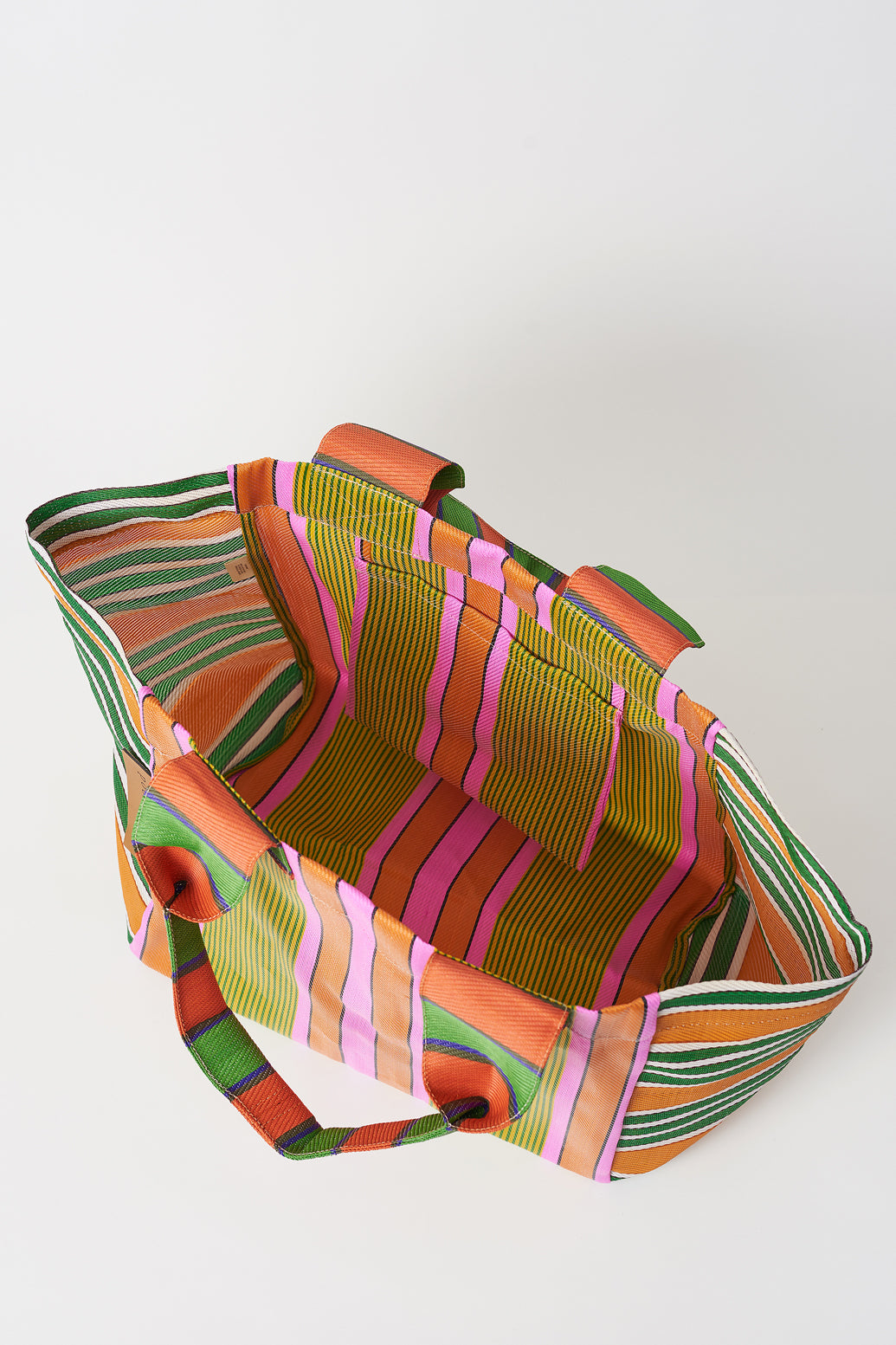 Beach Bag Orange/Green