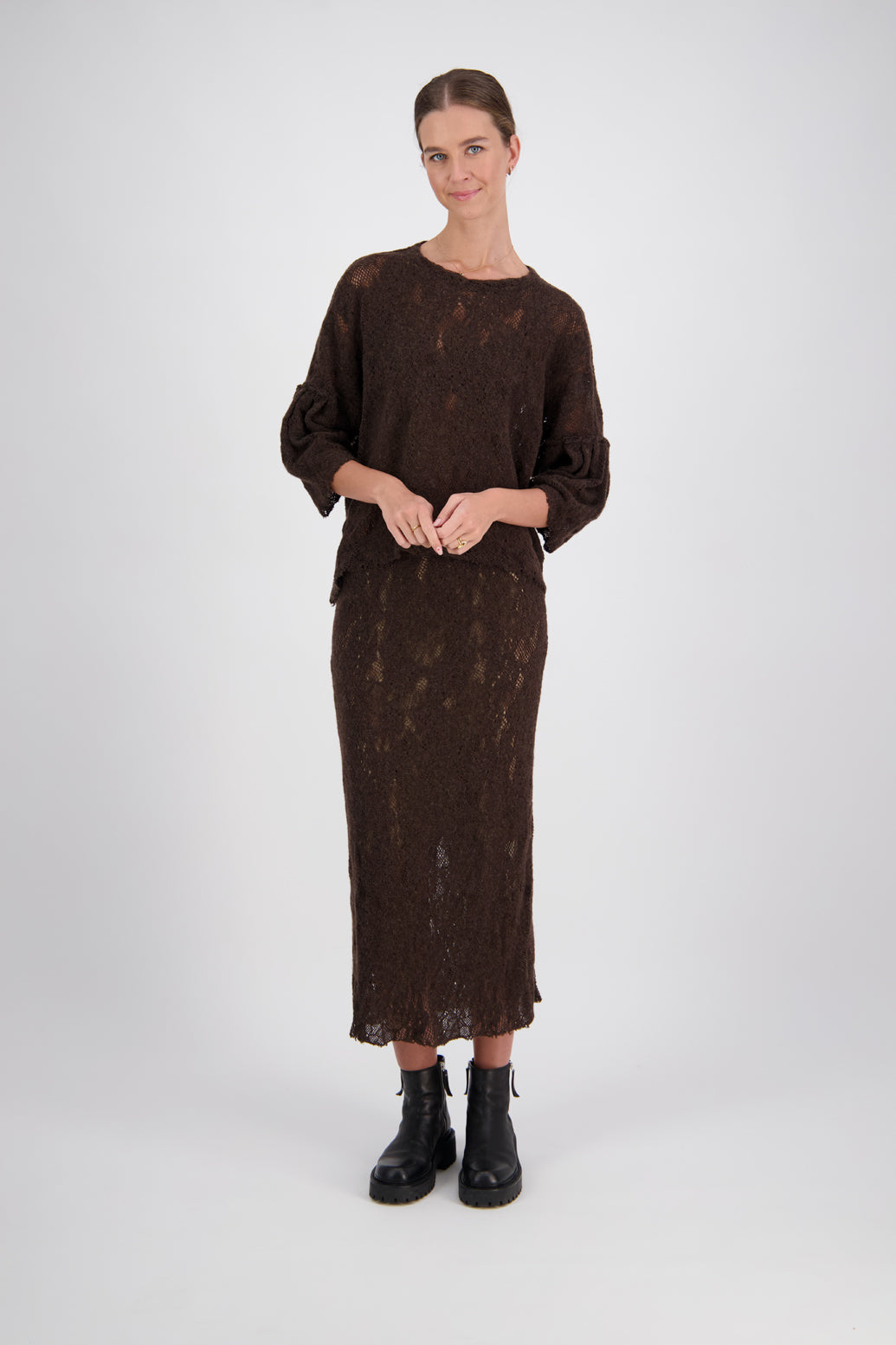 MEENA SKIRT BROWN