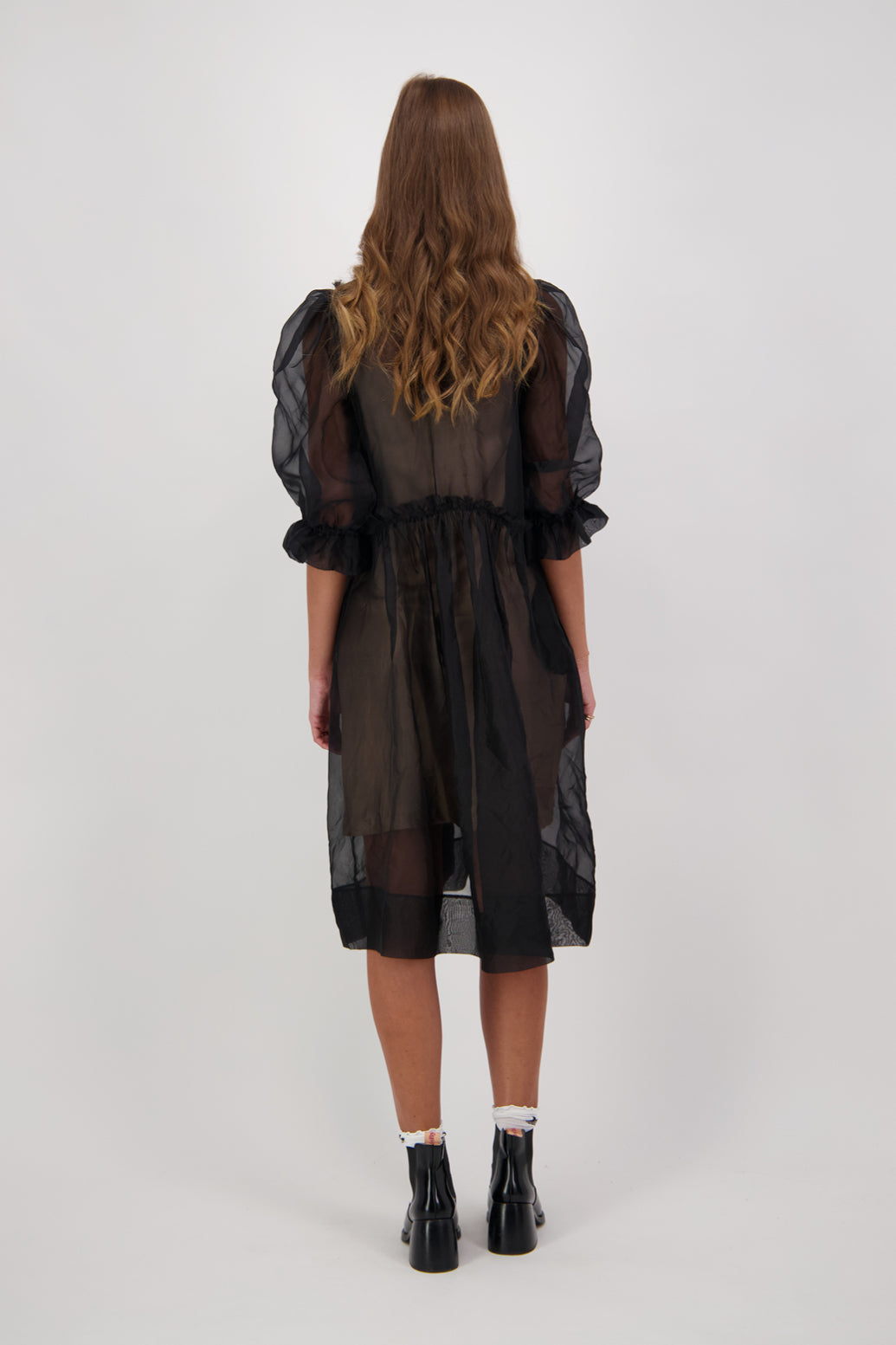 Celine 100% Silk Black Dress