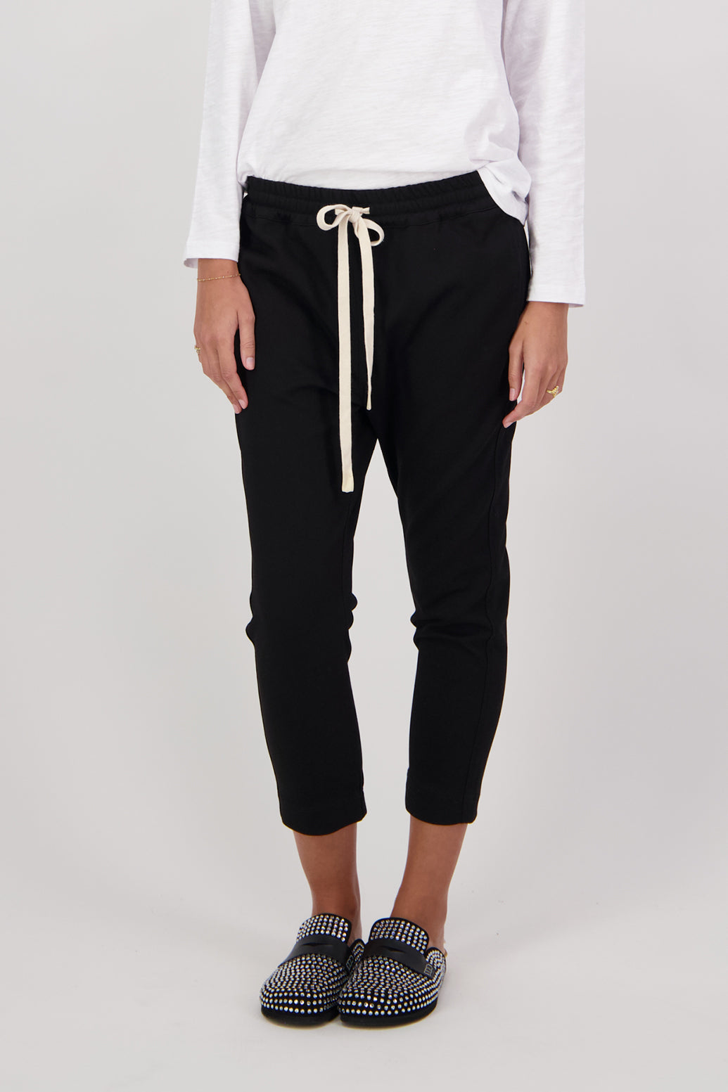 Chelsea Casual Ankle Pant - Black