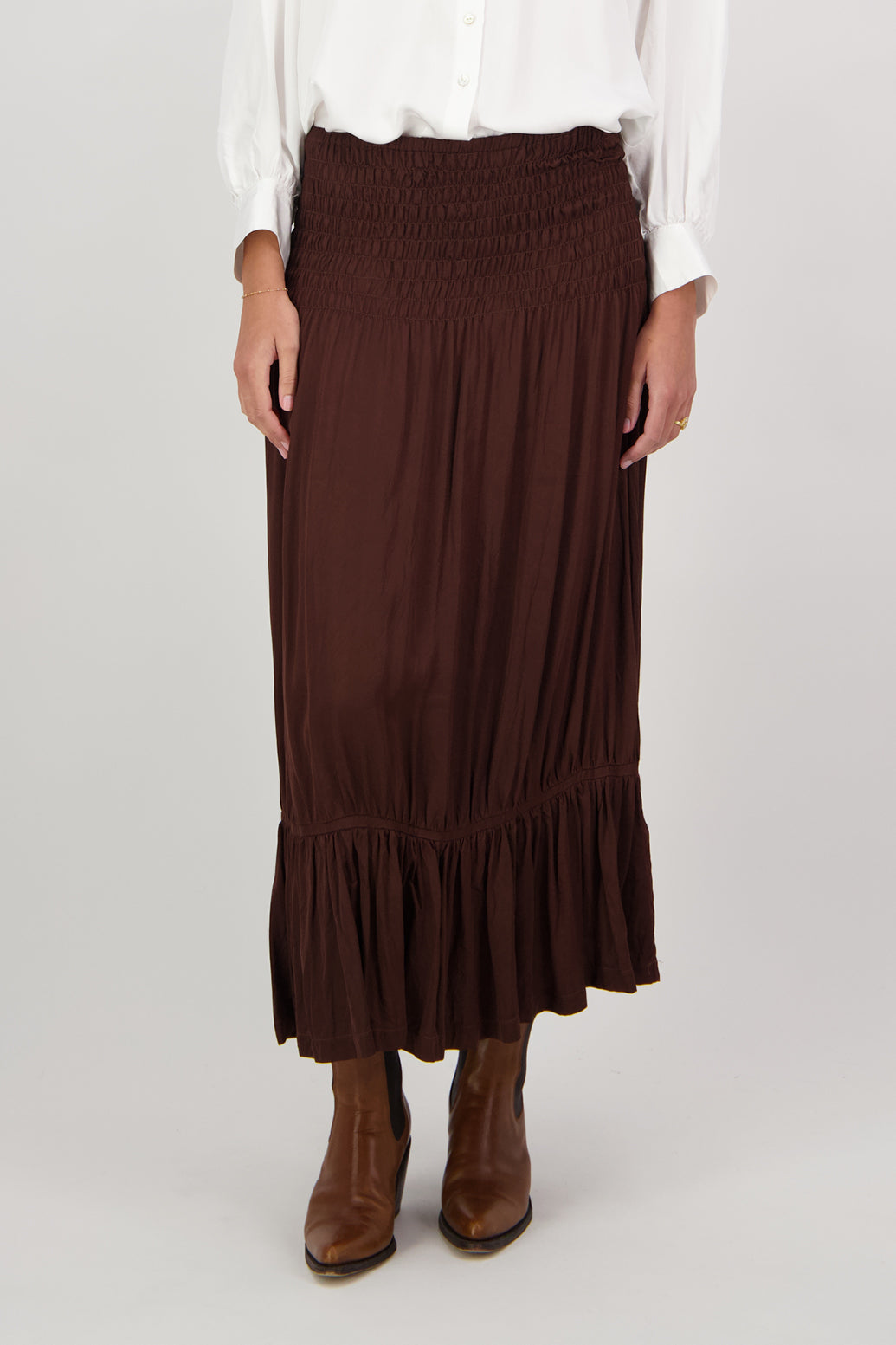 Christel Chocolate Skirt