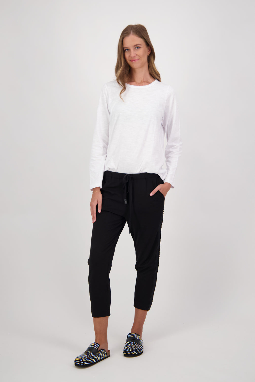 Clementine Black Ankle Pant/Trousers