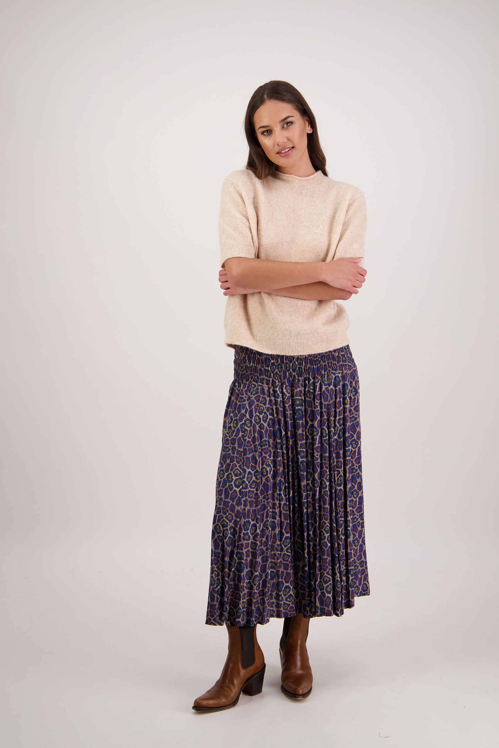 Hawthorn Antique Leopard Skirt