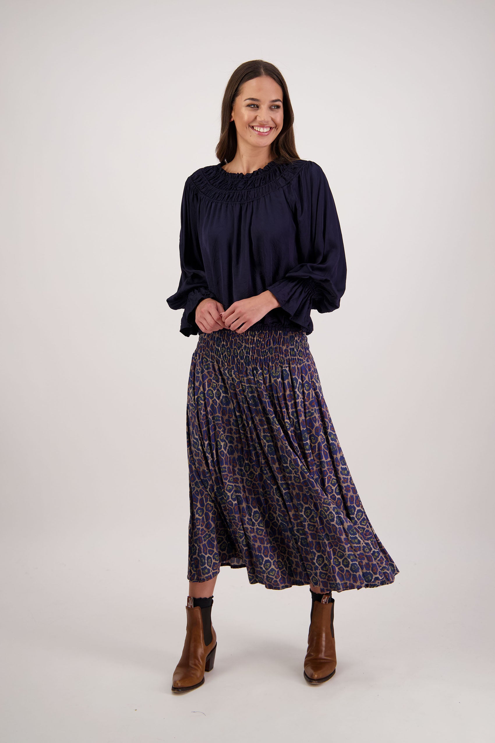 Hawthorn Antique Leopard Skirt