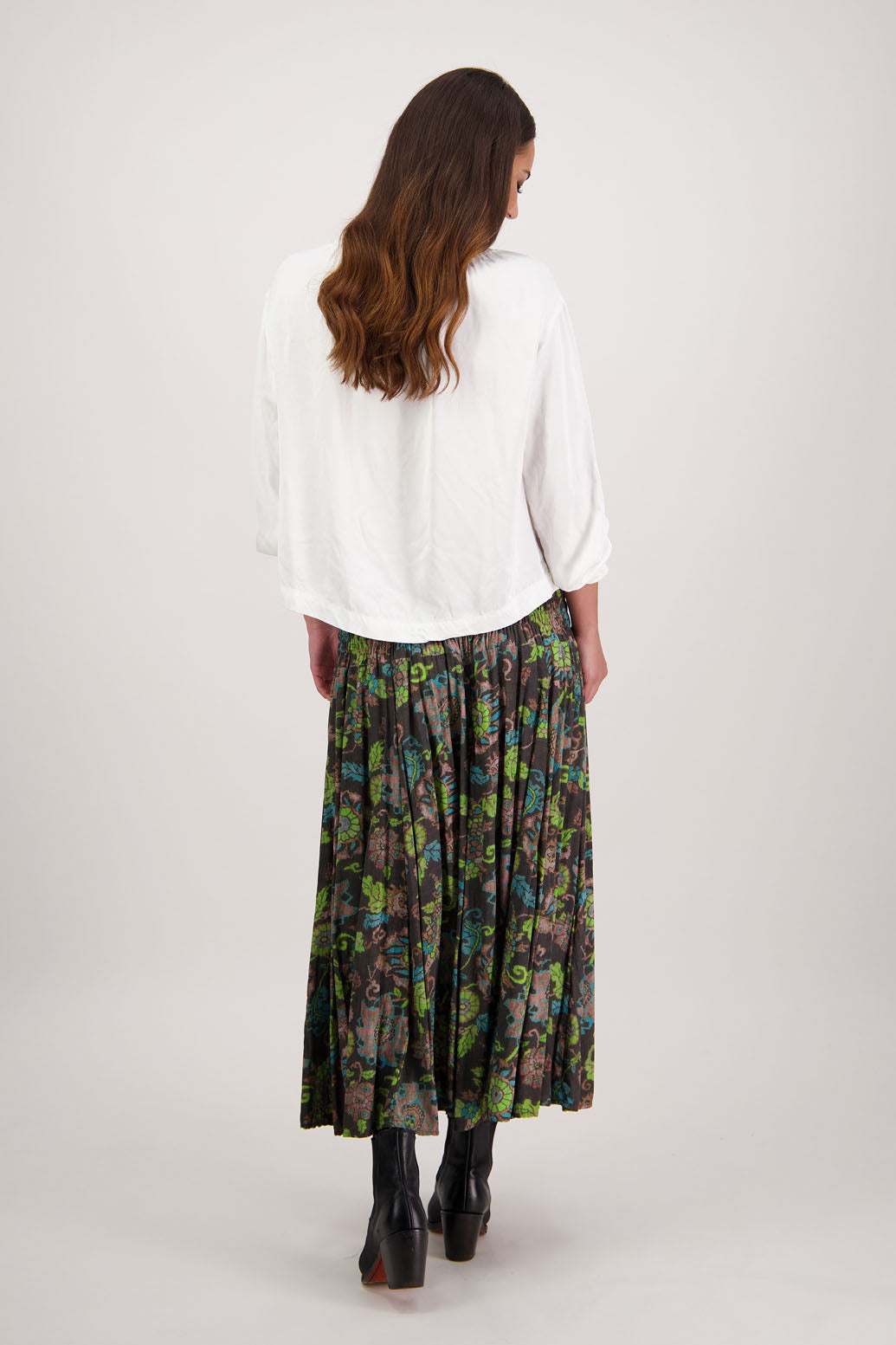 Hawthorn Brown Floral Skirt