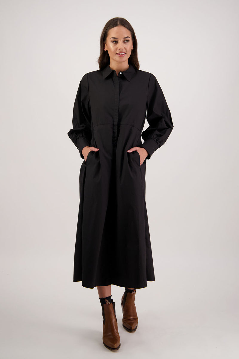 black shirt dress nz Linen shirt dress