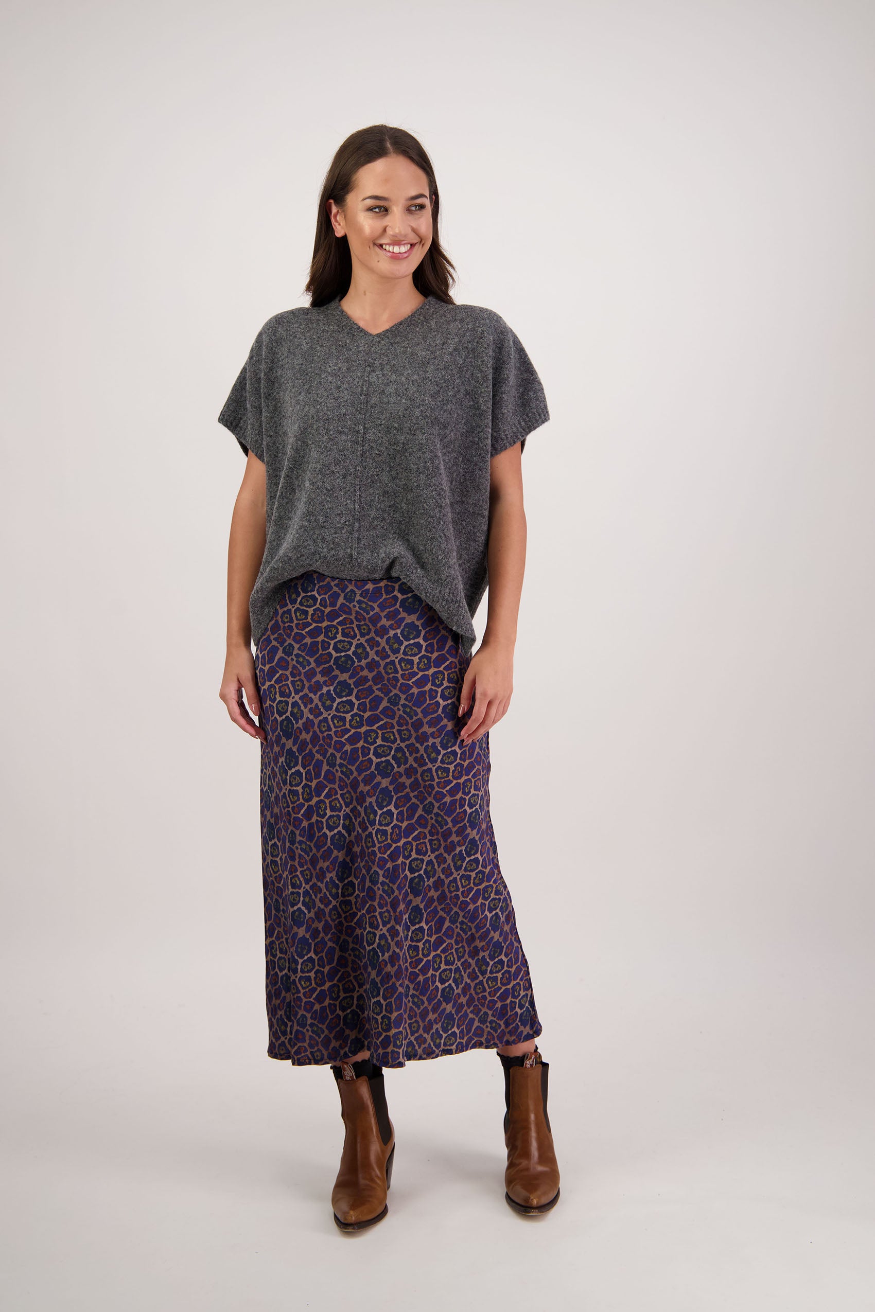 Fredrik Charcoal Knit Vest