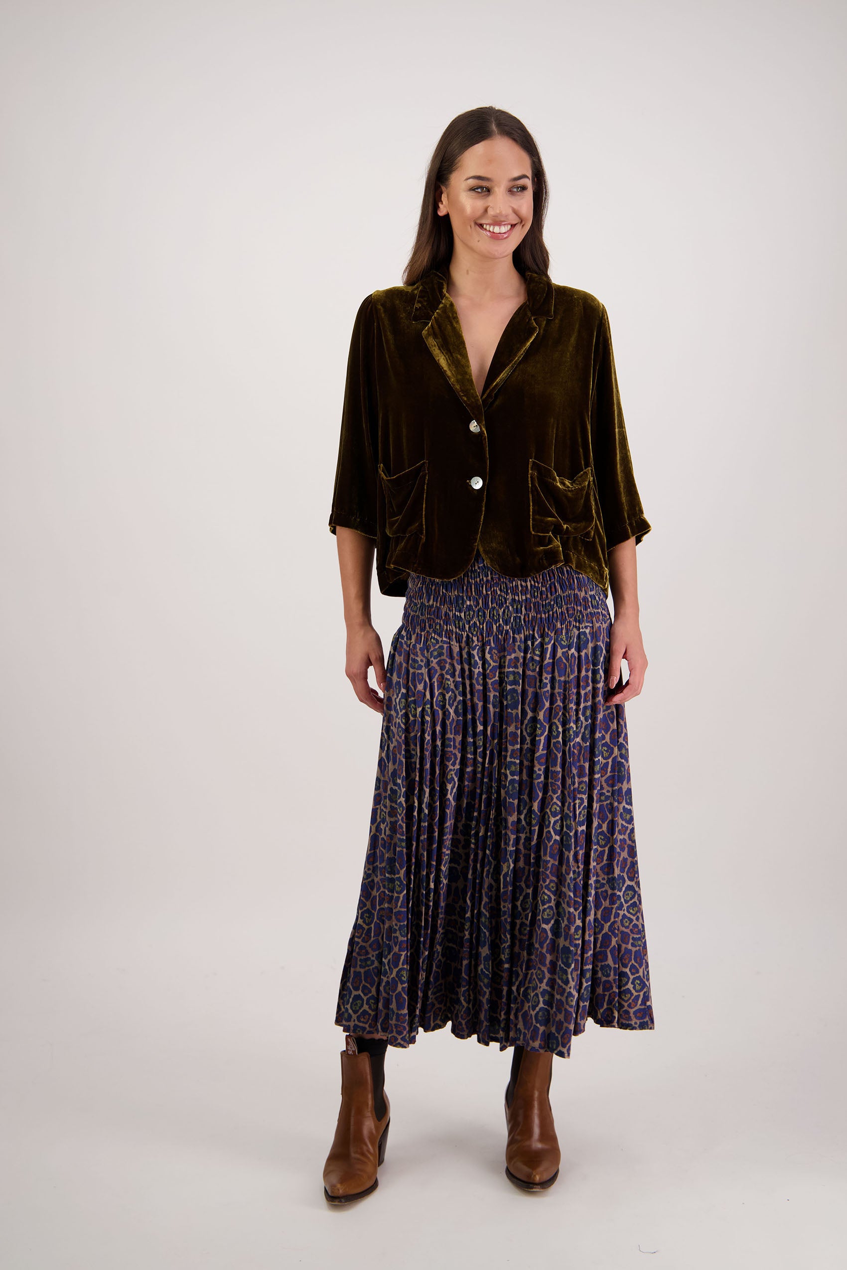 Rita Tan Velvet Jacket