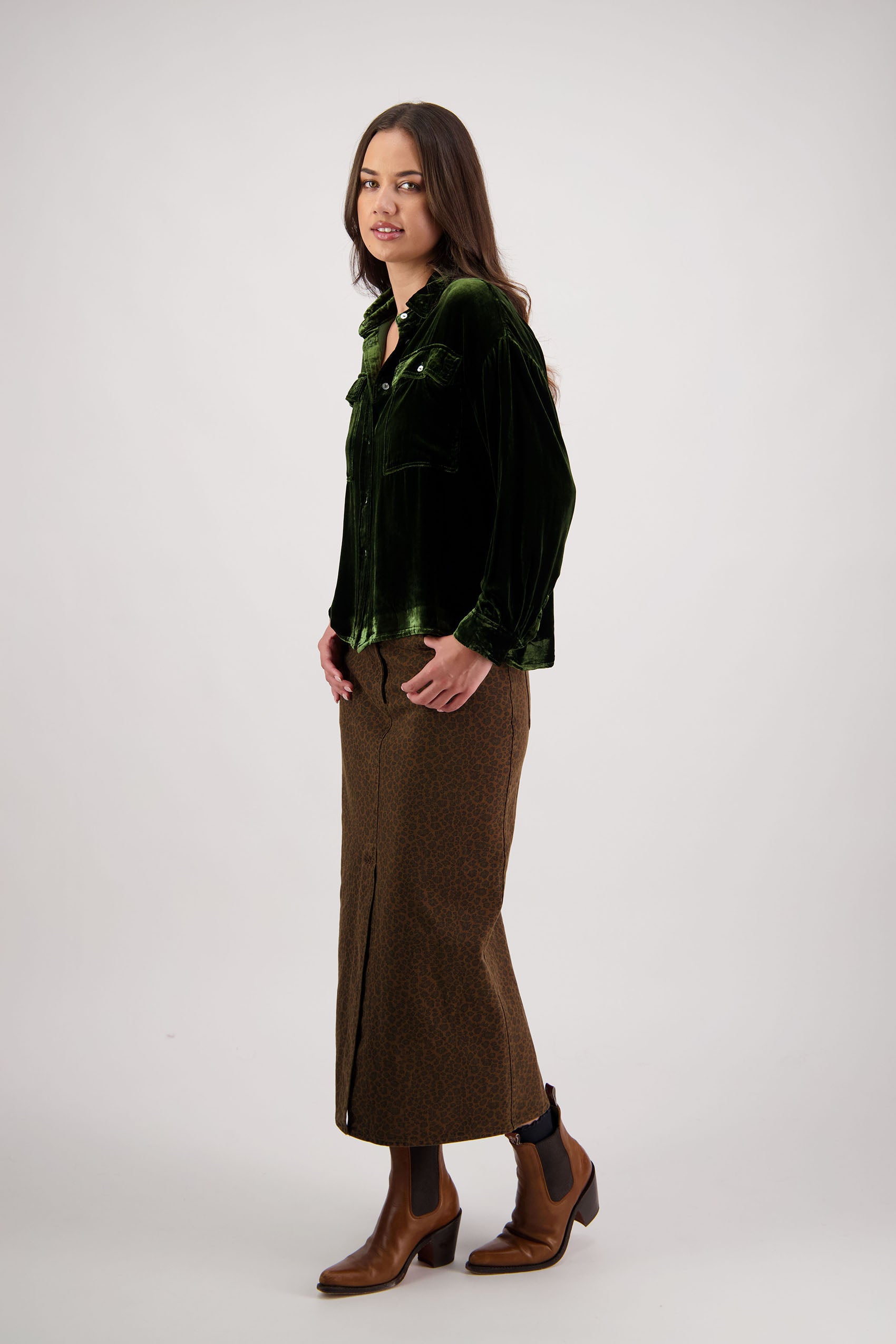 Ridge Khaki Velvet Shirt